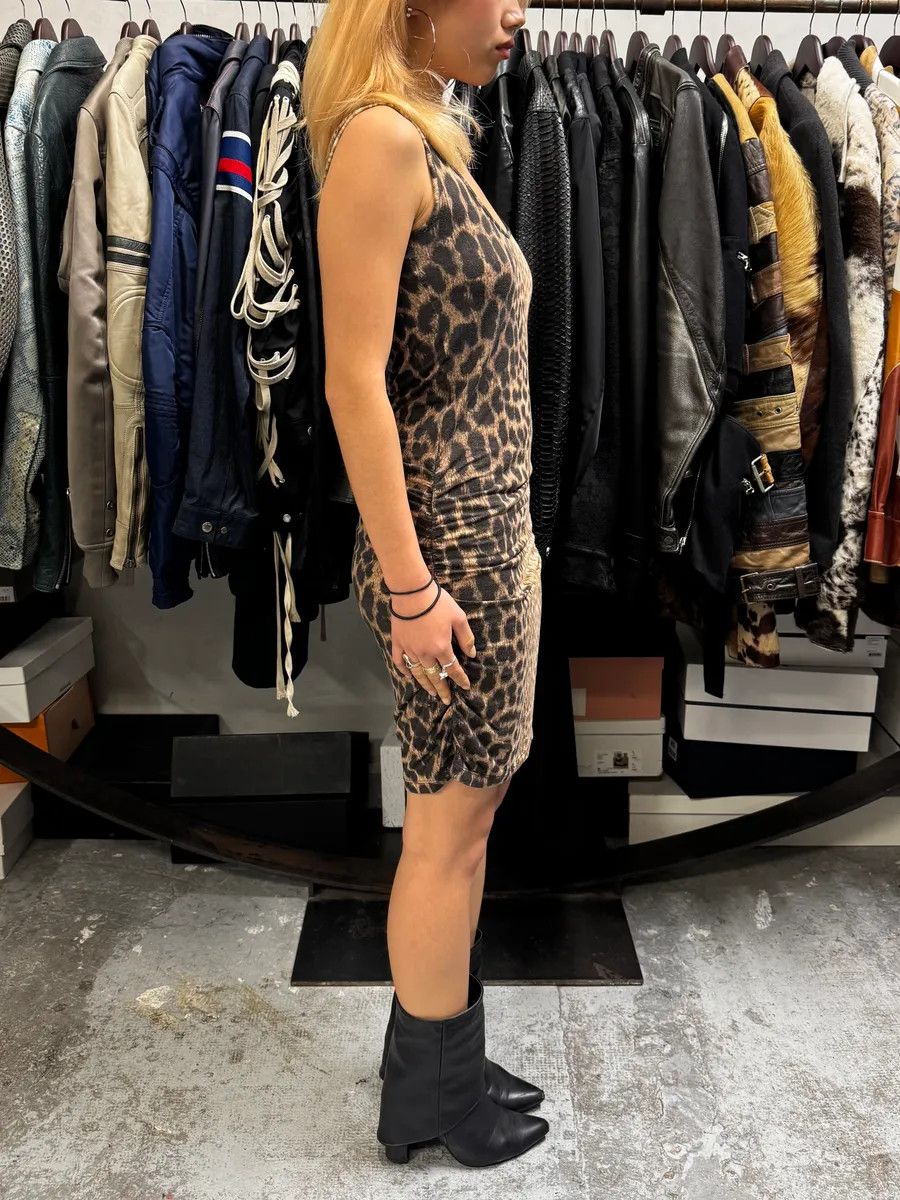Just Cavalli 2000s Cavalli Leopard Print Camel & Black Dress Size S / US 4 / IT 40 - 3 Thumbnail