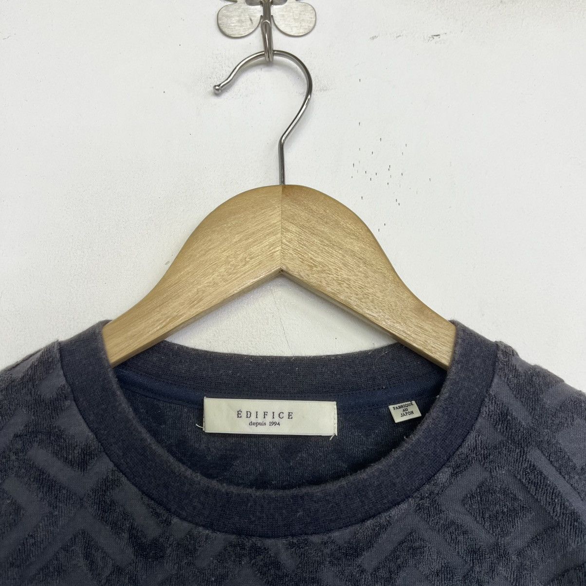 Edifice Japan EDIFINCE JAPAN JACQUARD TOWEL- LIKE CREWNECK TSHIRT Size US M / EU 48-50 / 2 - 3 Thumbnail