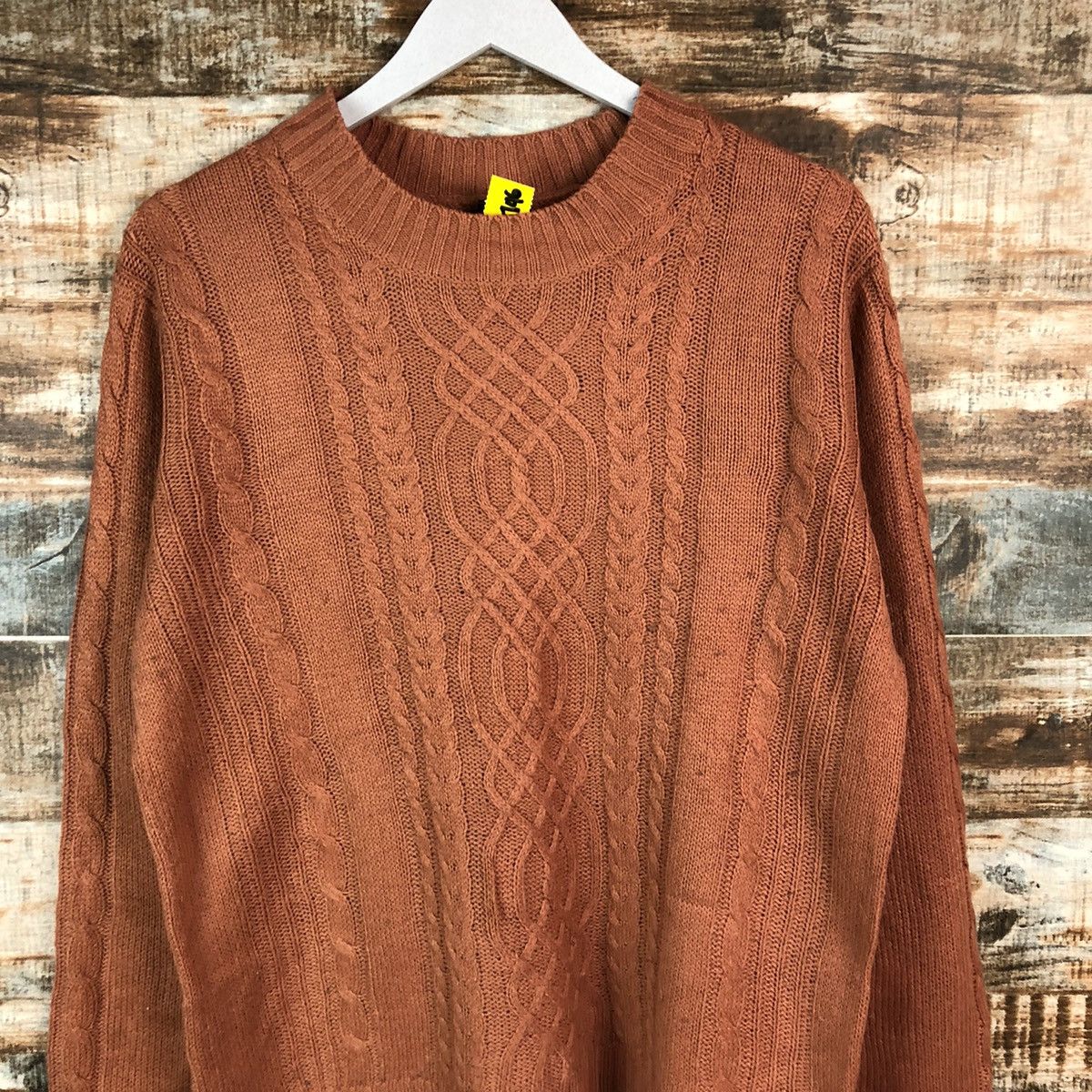 Homespun Knitwear × Japanese Brand Japan vintage Pink cable Knitwear #A1746 Size M / US 6-8 / IT 42-44 - 5 Thumbnail
