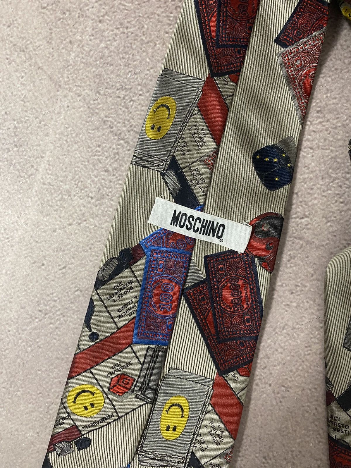 Moschino × Vintage Moschino vintage distressed futuristic tie Size ONE SIZE - 3 Thumbnail