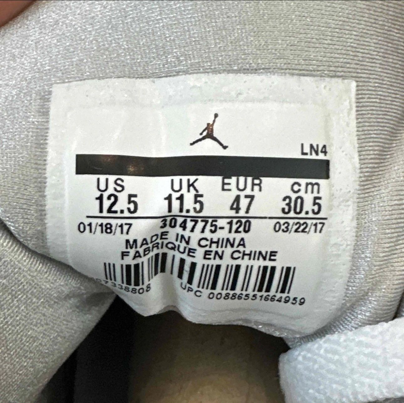 Jordan Brand Jordan 7 Retro Pure Platinum Size US 12.5 / EU 45-46 - 7 Thumbnail