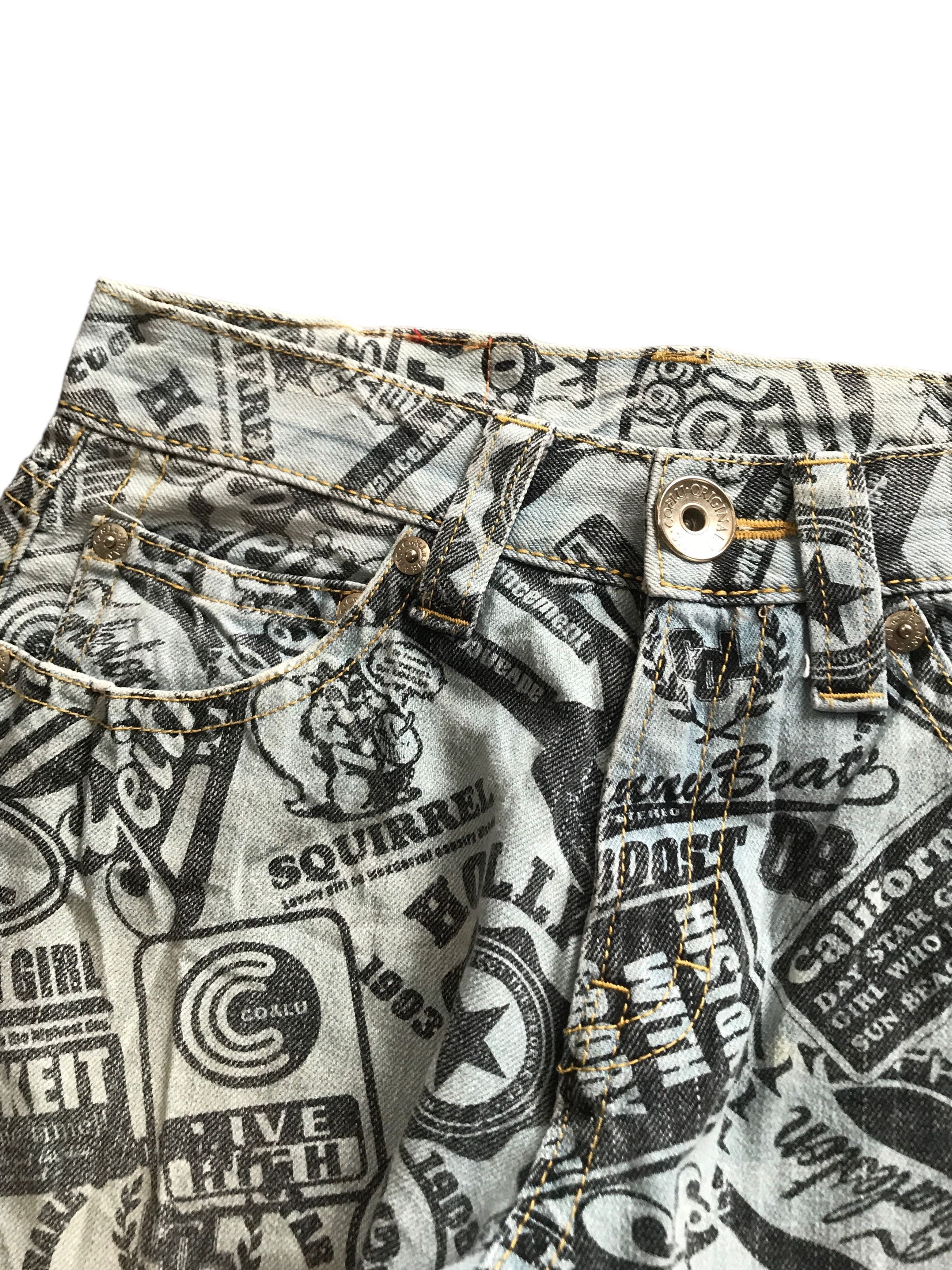 Hysteric Glamour × Japanese Brand Co&Lu printed jeans hysteric glamour inspired japanese brand Size US 29 - 4 Thumbnail
