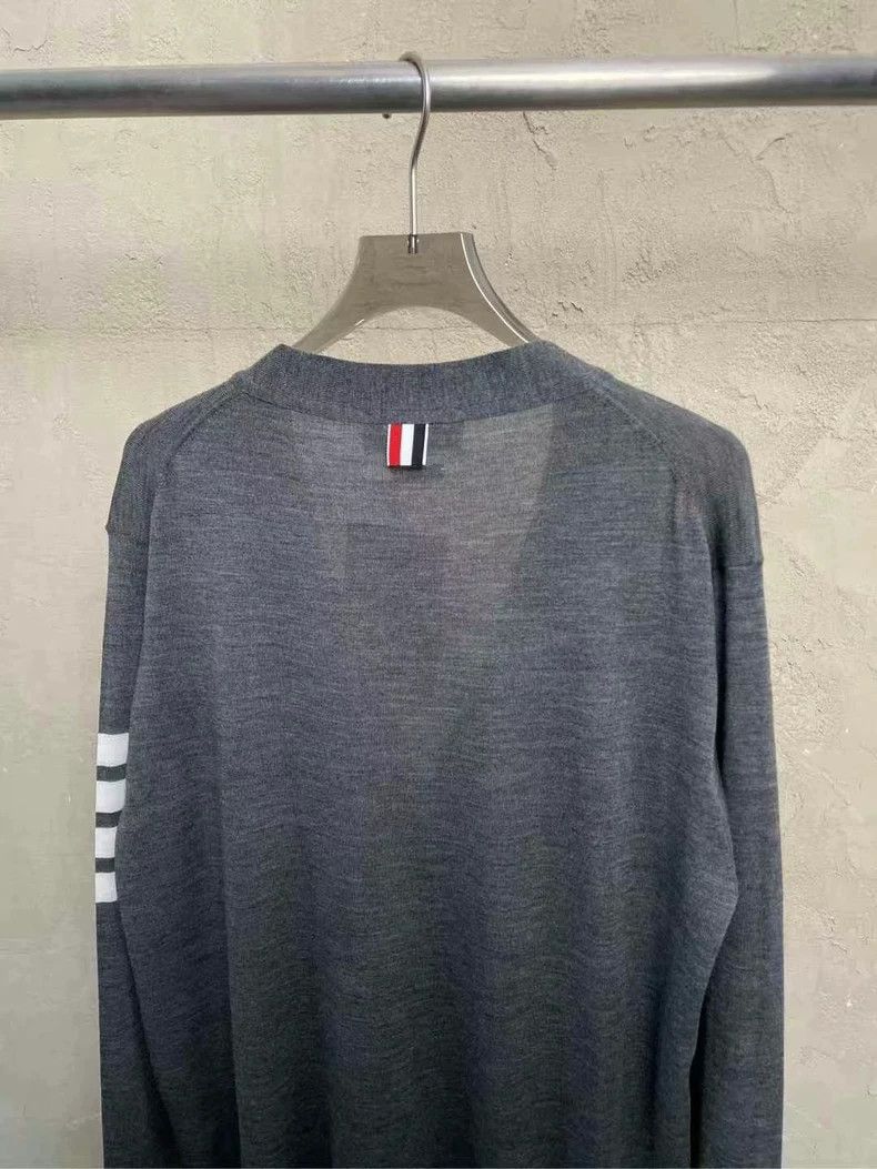 Thom Browne Thom Browne Gray wool sweater Size US L / EU 52-54 / 3 - 4 Thumbnail