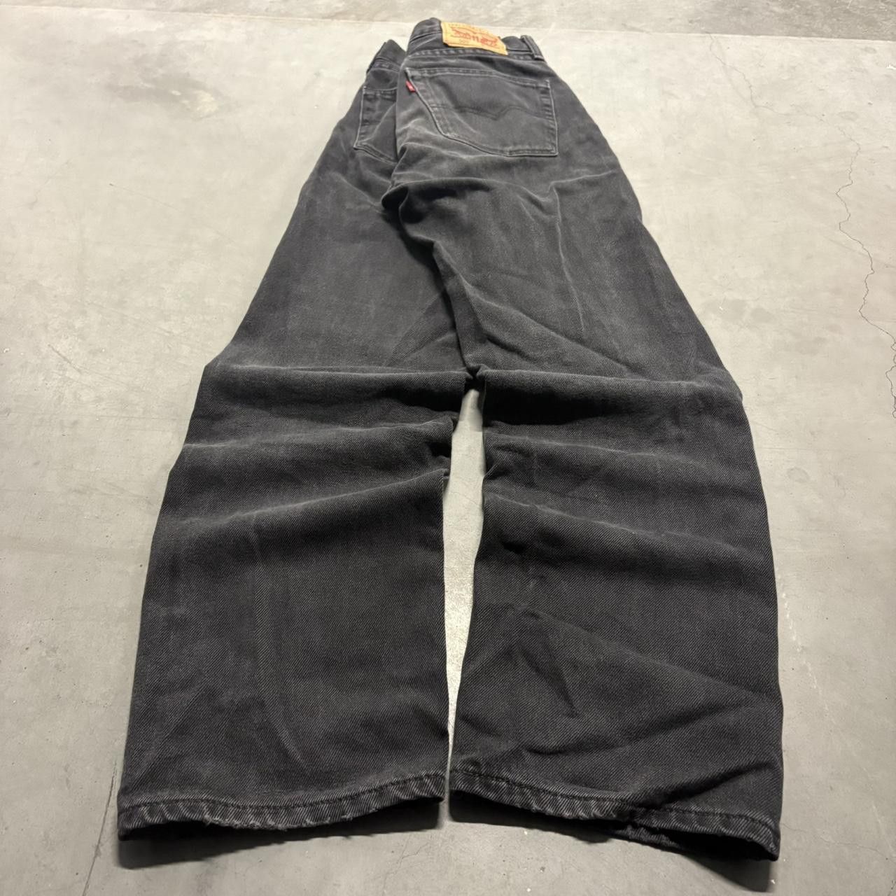 Levi's Crazy Vintage Y2K/2000s Levis Grunge Black Ripped Denim Jeans! Size US 32 / EU 48 - 4 Thumbnail