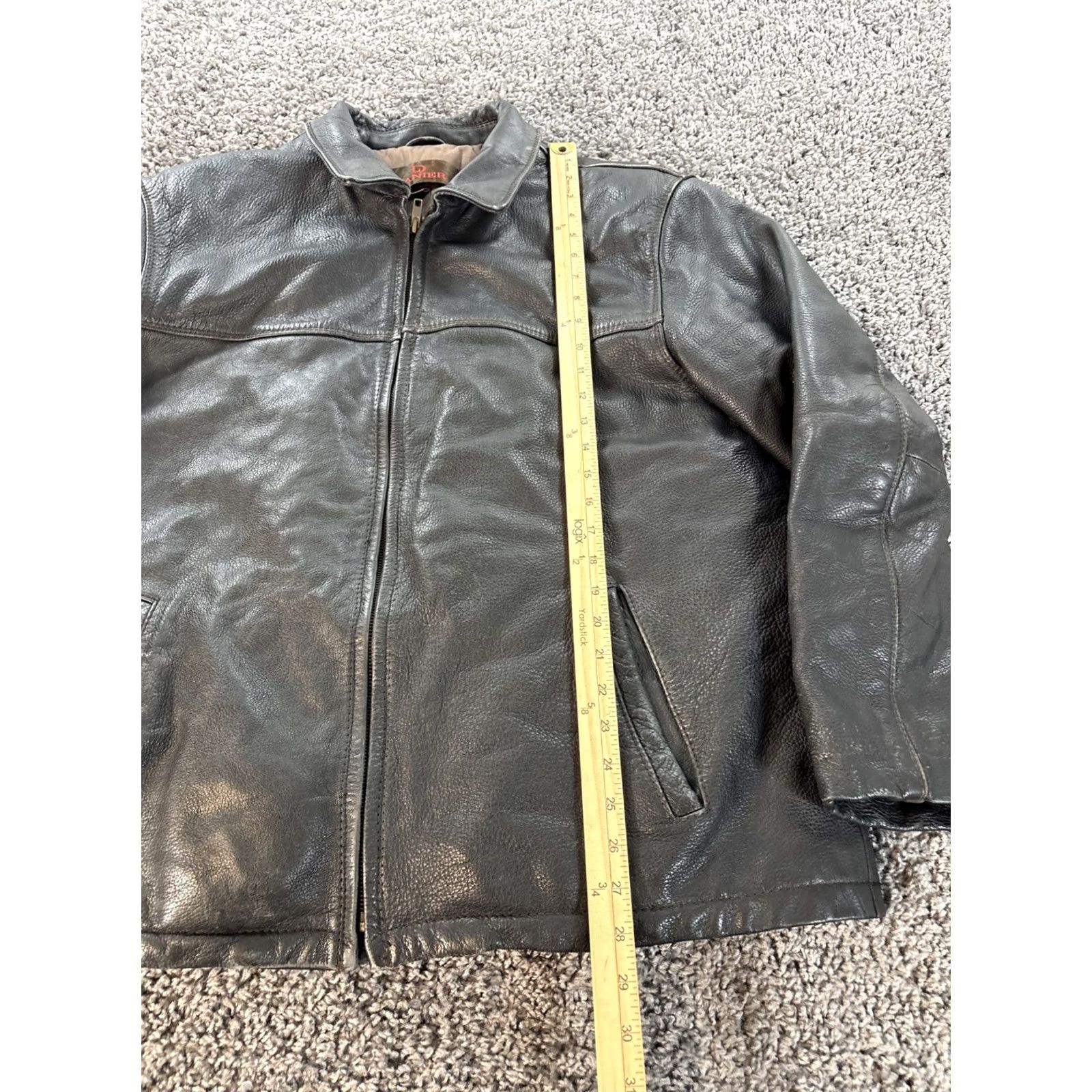 Vintage VINTAGE Danier Jacket Motorcycle XL Men Black Leather Full Zip 90s Cafe Style Biker Racing Casual Mens Size US XL / EU 56 / 4 - 2 Thumbnail