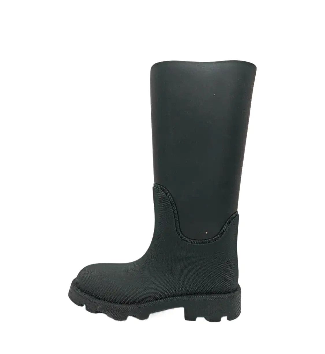 Burberry Burberry Pebbled Rubber Rain Ankle Boots Manilla 42 