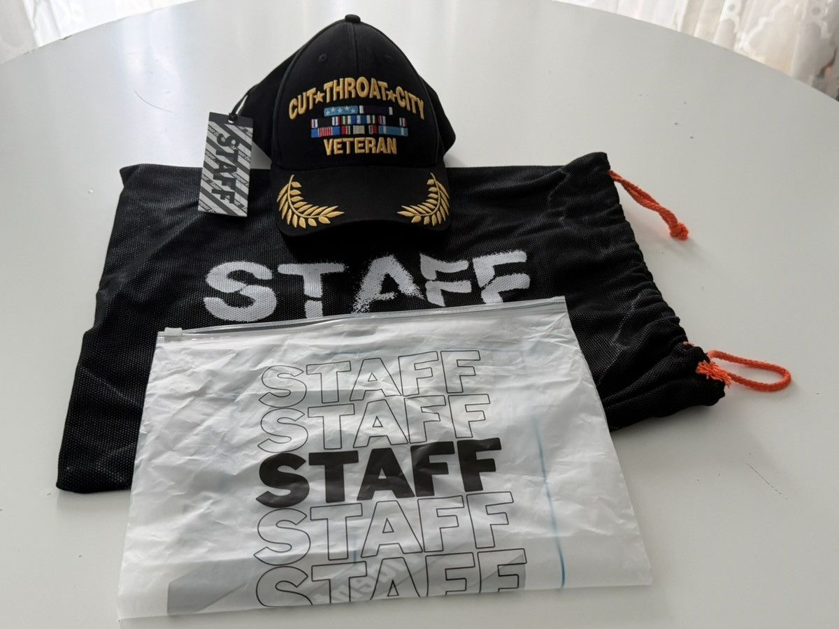STAFF WORKFORCE New Black Staff Work Force Cut Throat City Hat Size ONE SIZE - 1 Thumbnail