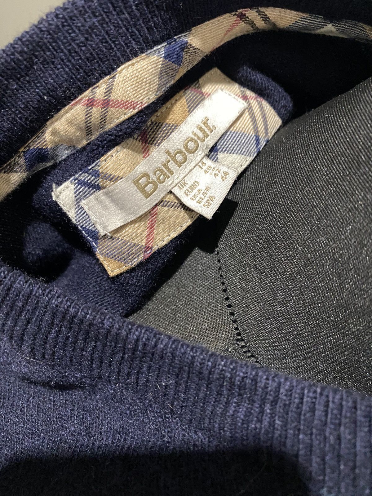Barbour Barbour Wool Cotton Cardigan | Size L | Tartan Elbow Patches Size L / US 10 / IT 46 - 5 Thumbnail