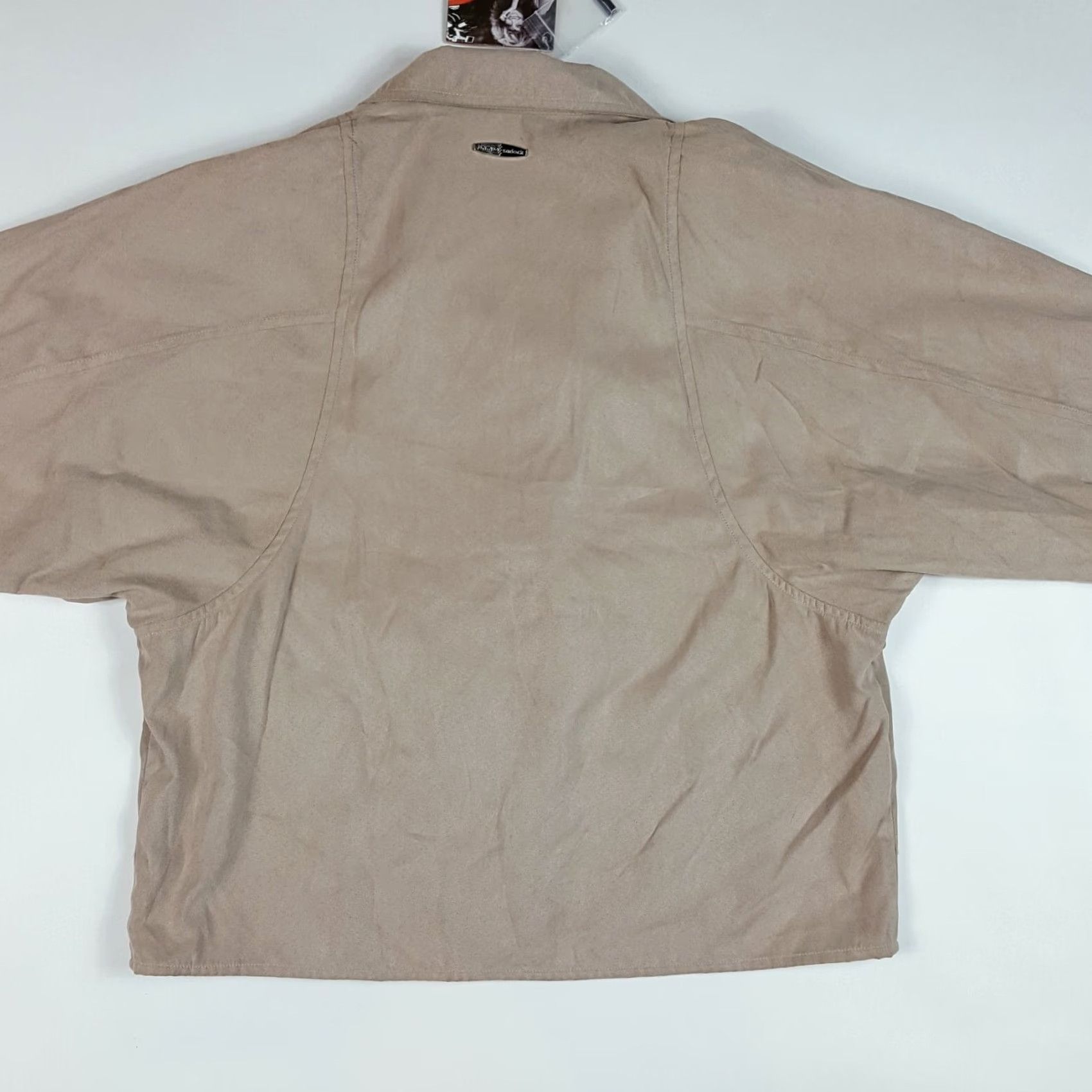 Vintage VINTAGE Jamie Sadock Womens Petite Sports Coat Beige 2 Button Dress Jacket Polyester Blazer Jacket Womens Petite Beige 90s Y2K Formal Athletic Size S / US 4 / IT 40 - 3 Thumbnail