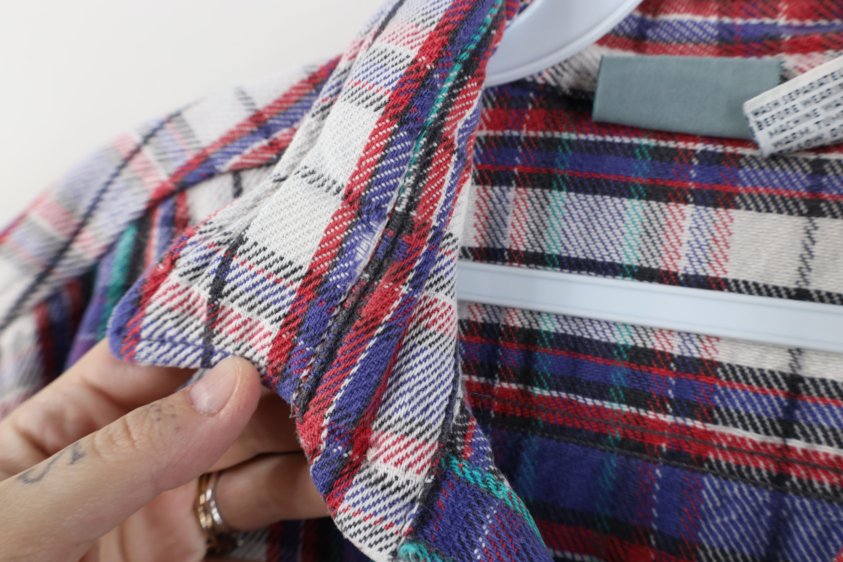 Vintage Vintage 90s Streetwear Heavyweight Flannel Button Shirt Size US L / EU 52-54 / 3 - 10 Thumbnail