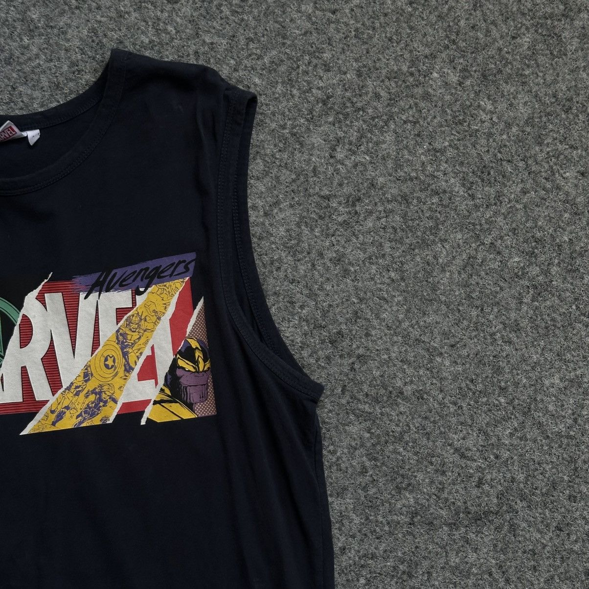 Marvel Comics VTG Marvel Comics Tank Top Sleeves Big Logo Dark Blue Size L Size US L / EU 52-54 / 3 - 6 Thumbnail
