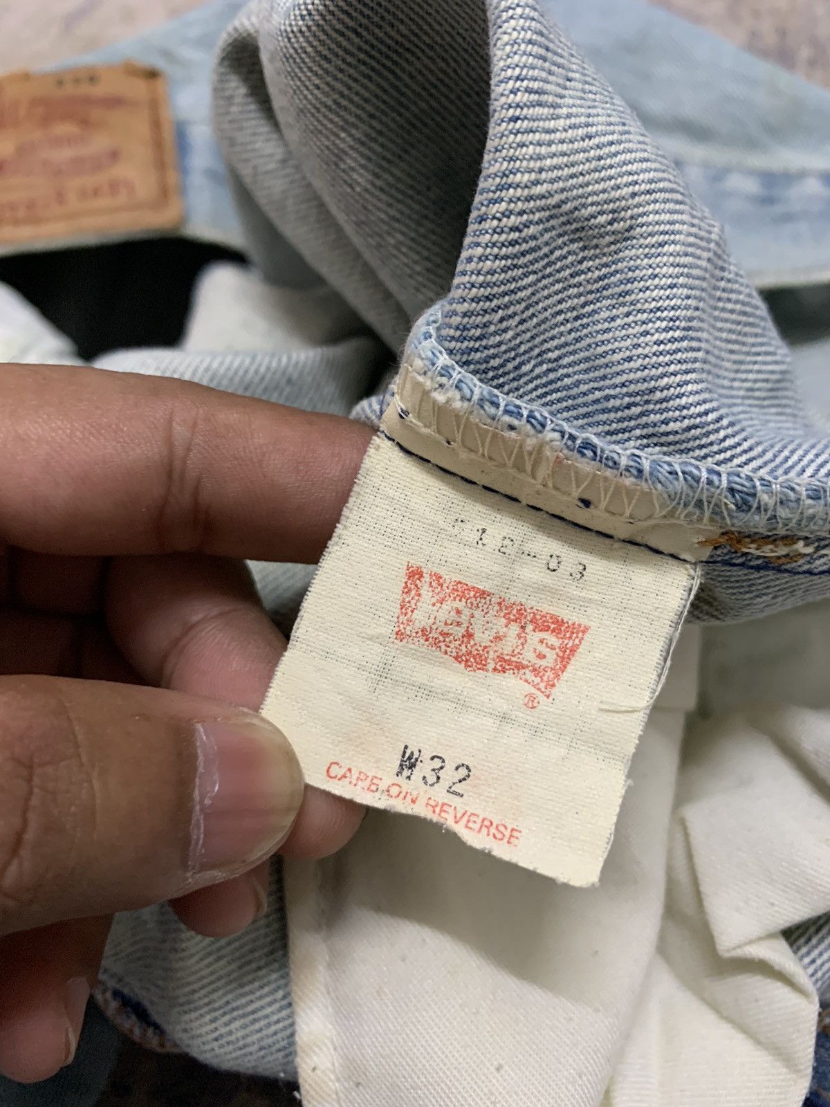 Levi's Vtg 90s Levi’s 512 Faded Distressed Losse Fit Jeans Size US 32 / EU 48 - 16 Thumbnail