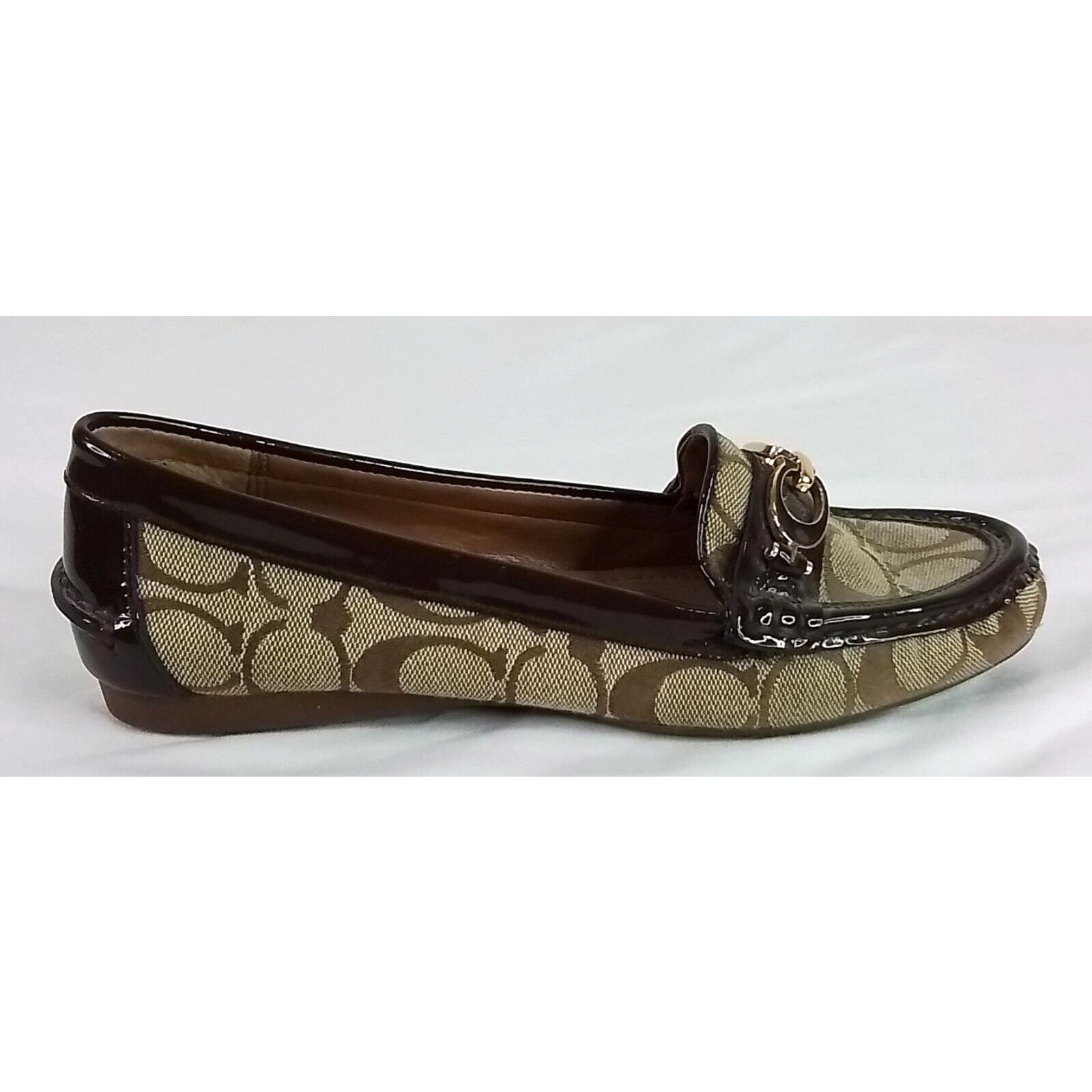 Coach Coach Loafers Women's Size 6.5 B Fortunata Signature Brown Size US 6.5 / IT 36.5 - 10 Thumbnail