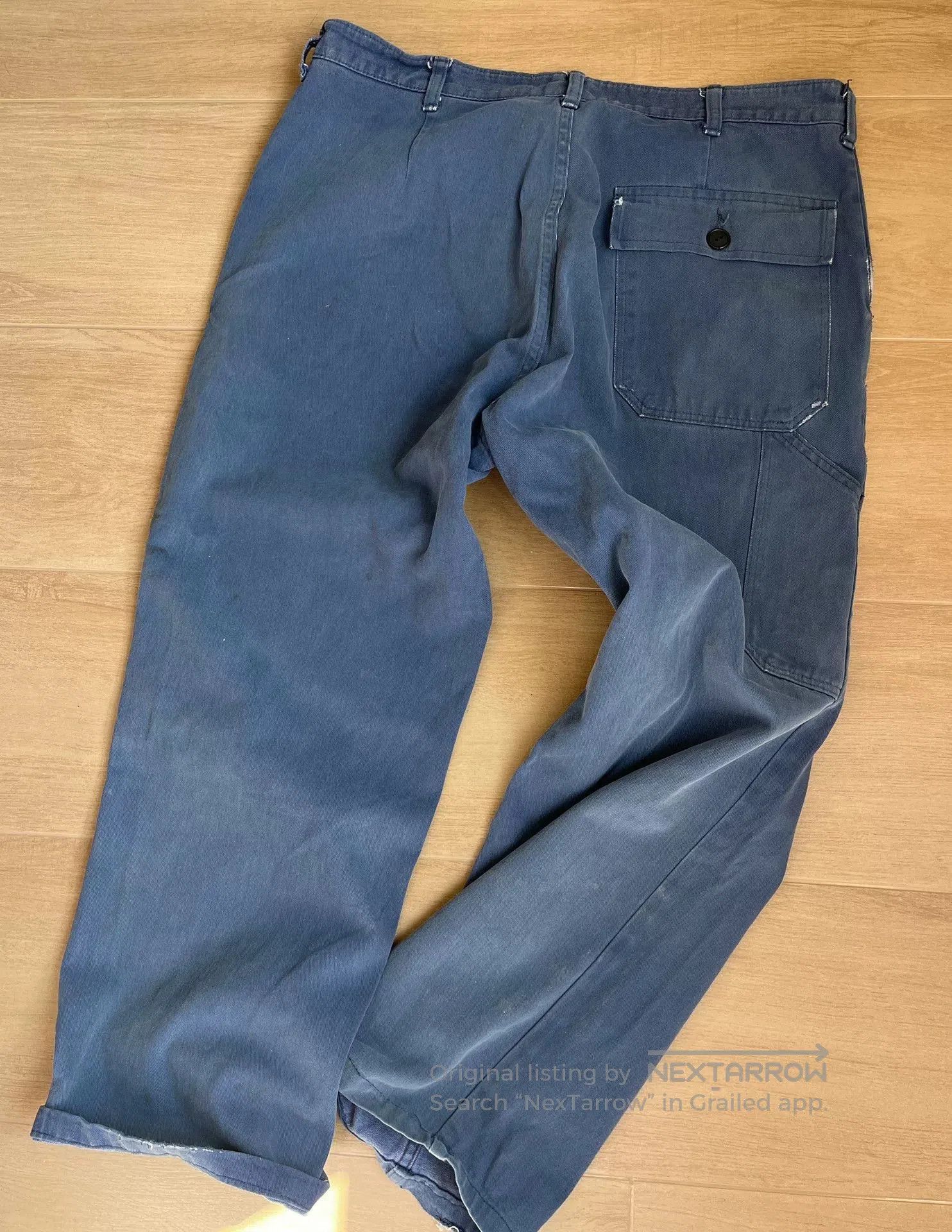 Vintage Vintage Blue Utility Pants with Patches. Size US 34 / EU 50 - 5 Thumbnail