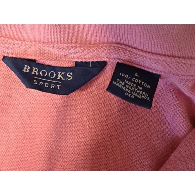 Brooks Pink Brooks Sport Polo With Embroidered Logo on Front Size L Size US L / EU 52-54 / 3 - 4 Thumbnail