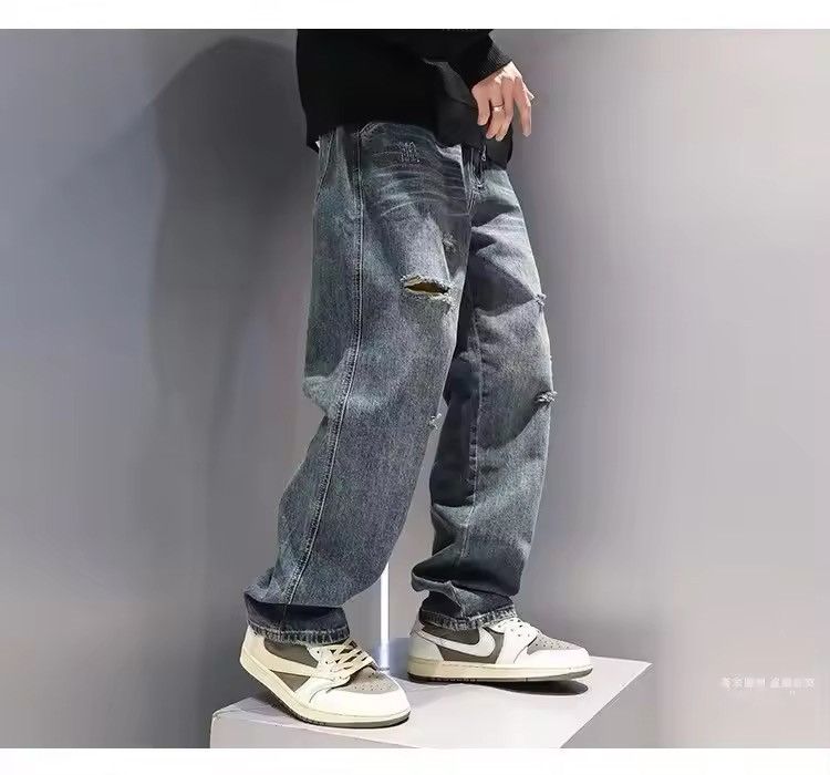 Japanese Brand × Vintage Vintage Blue Ripped Denim Jean Size US 29 - 2 Thumbnail