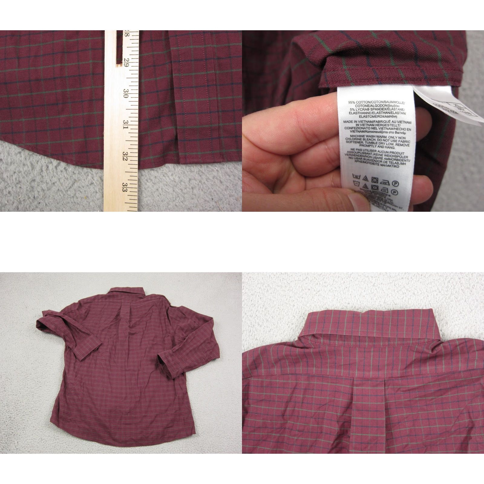 Brooks Brothers Brooks Brothers Shirt Adult XL Red Cotton Stretch Regent Fit Mens Button-Up Long Sleeve Button-Down Collar Classic, Preppy Pattern Check Non-Iron Size US XL / EU 56 / 4 - 8 Thumbnail