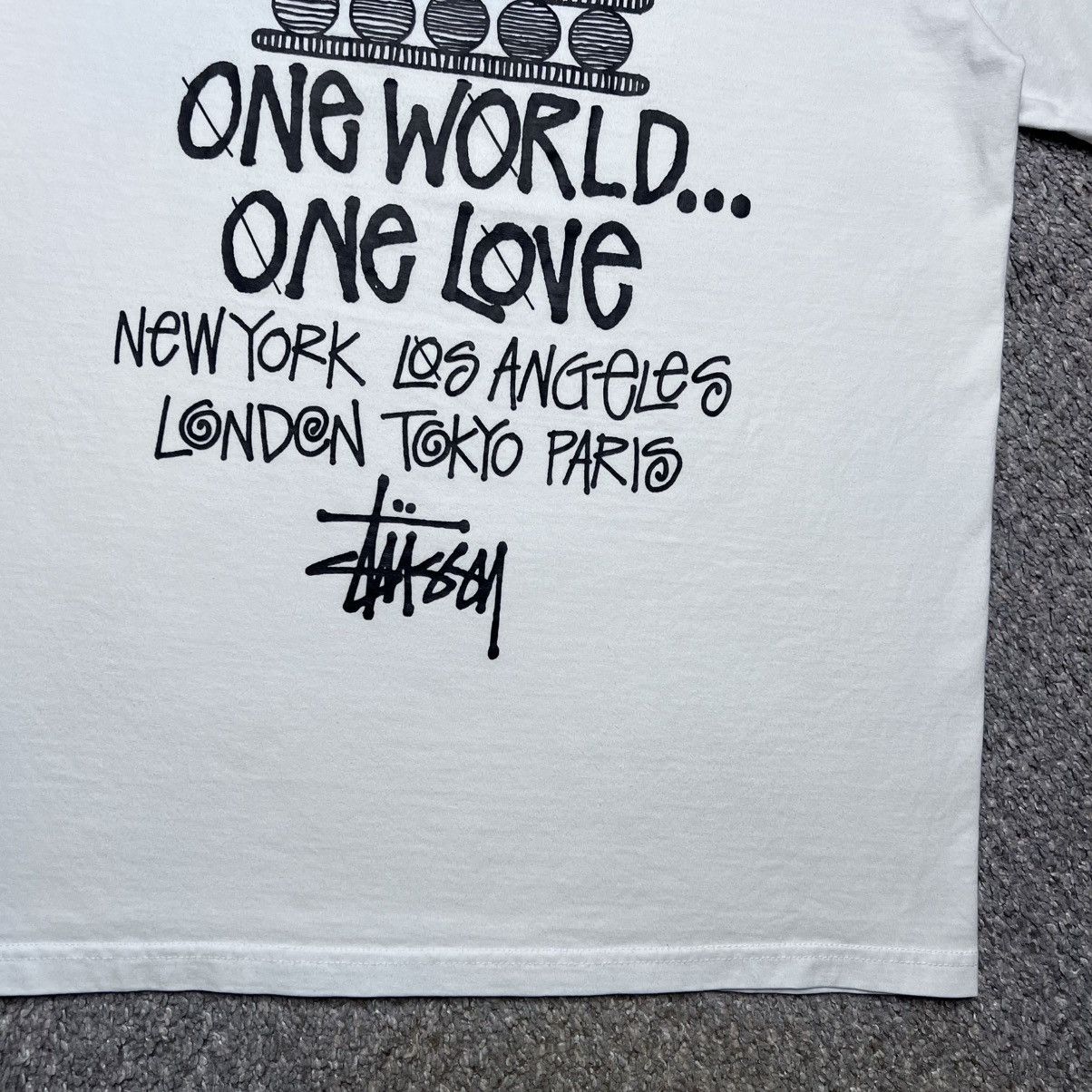 Stussy Vintage 2000s Stussy One World One Love Graphic T-Shirt Sz M Size US M / EU 48-50 / 2 - 14 Thumbnail
