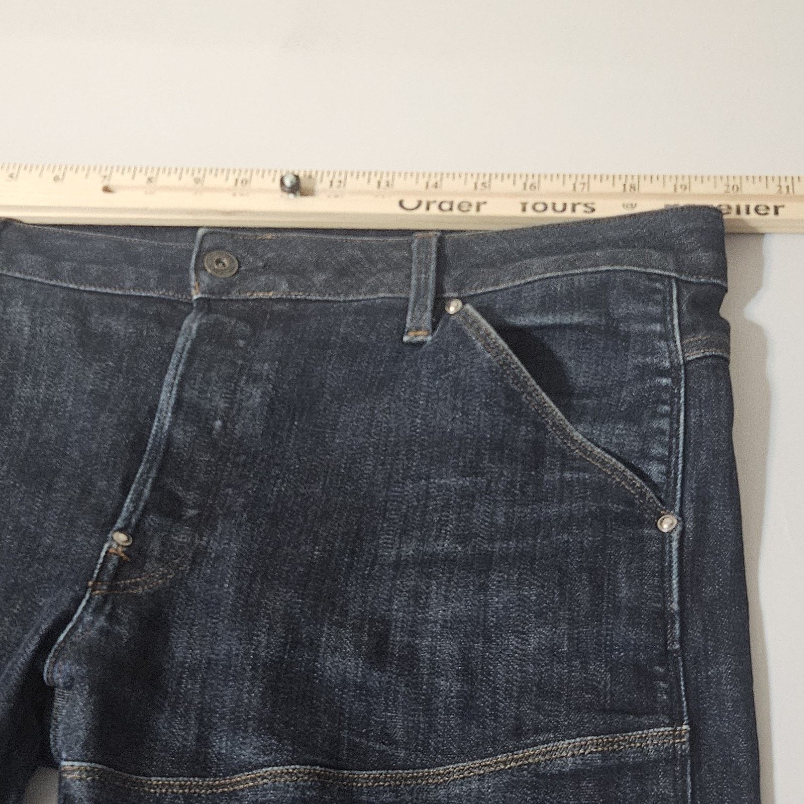 G-Star G Star RAW 5620 3D Jeans Men's 38 x 32 Denim Moto Biker Size US 38 / EU 54 - 4 Thumbnail