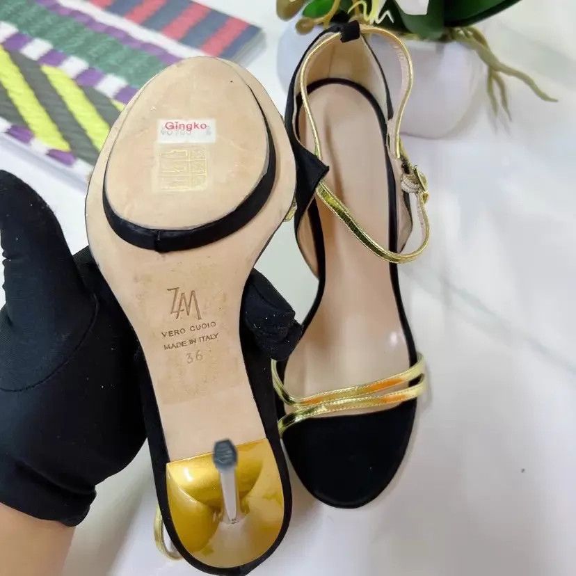 Other ZM Womens High Heel Sandals 36 10cm Heel Used Size US 5.5 / IT 35.5 - 7 Thumbnail