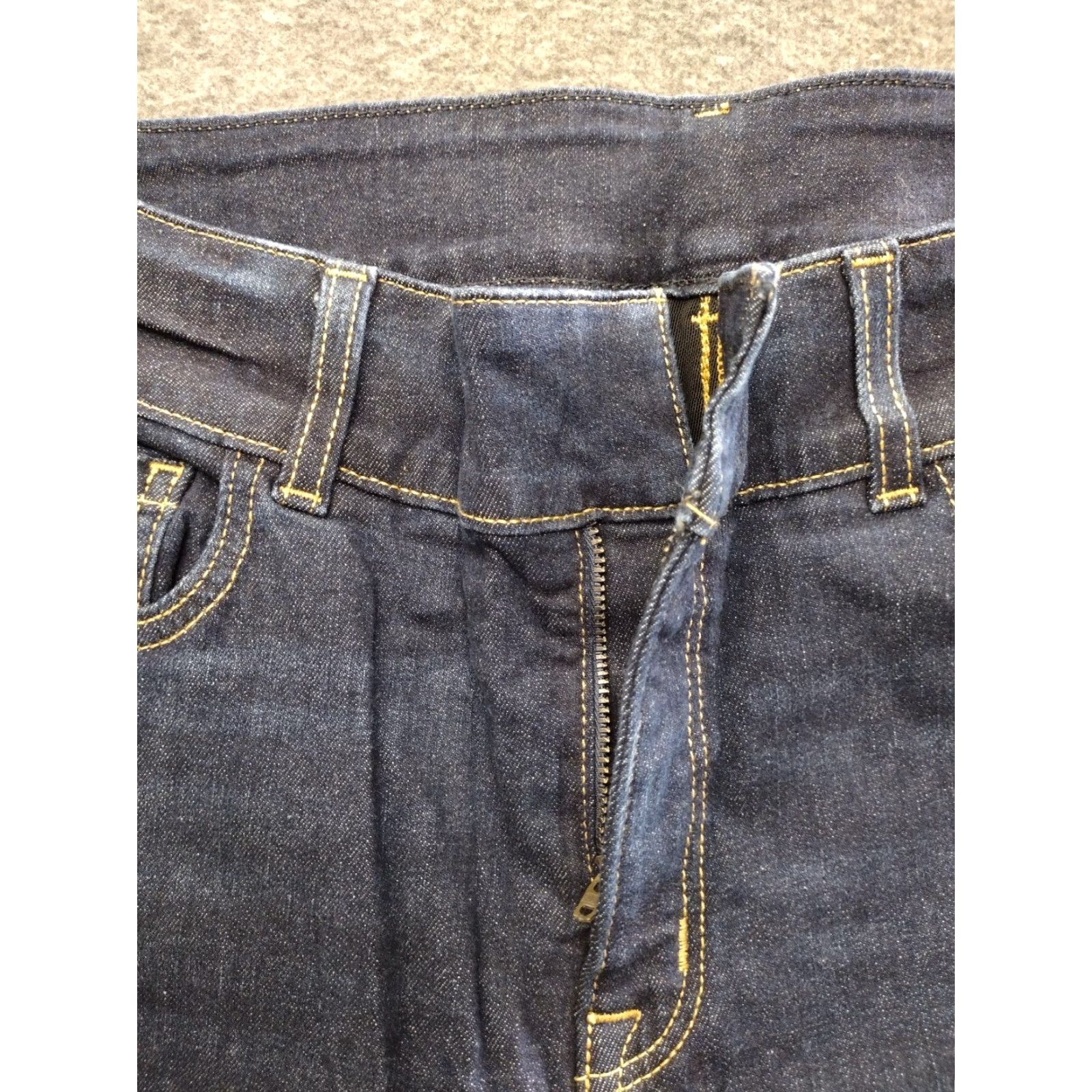 Vintage Unbranded Dark Wash Women's High Rise Cotton Blend Boot Cut Jeans Sz 18 Size 40" / US 18 - 3 Thumbnail