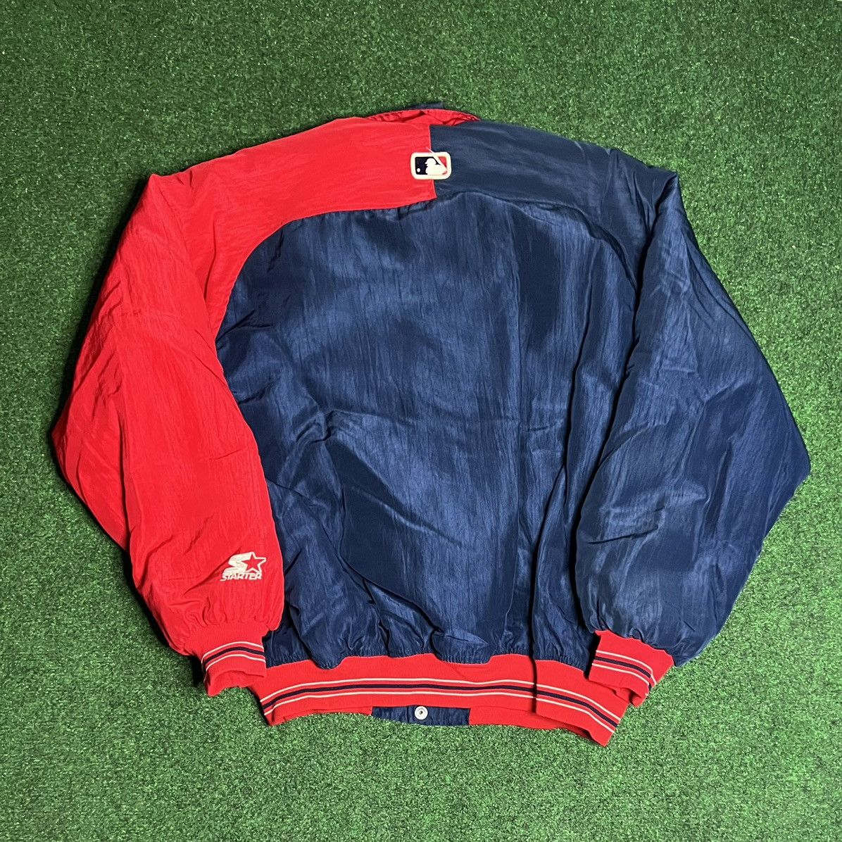 MLB × Starter × Vintage Vintage 90s Cleveland Indians Starter Jacket Size US L / EU 52-54 / 3 - 2 Thumbnail