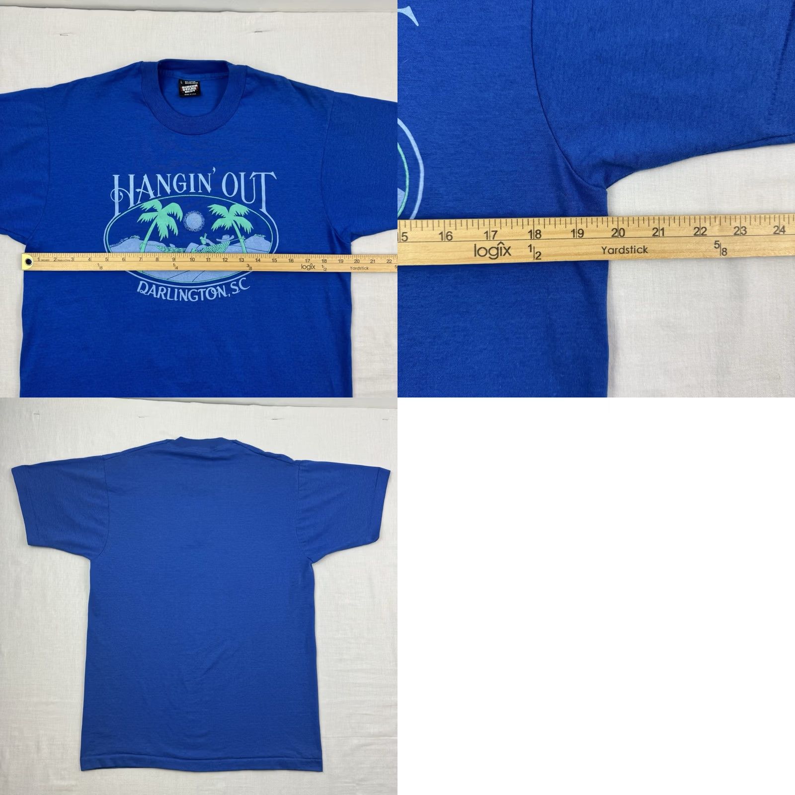 Vintage VINTAGE Darlington South Carolina T Shirt Adult Large 80s Blue Mens Size US L / EU 52-54 / 3 - 8 Thumbnail