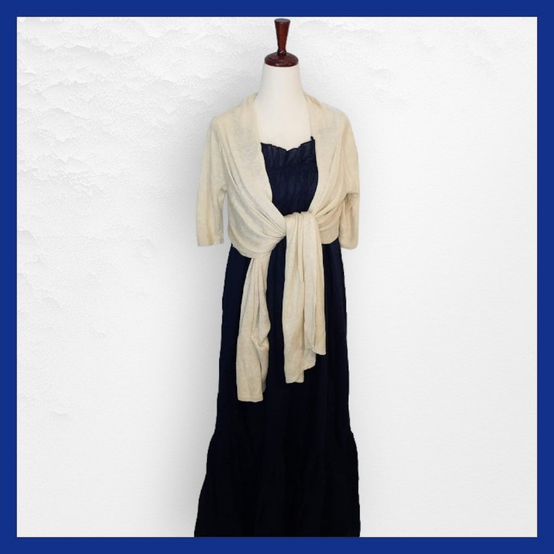 Whistles Linen open tie front cardigan sweater size 1 XS cream Size XS / US 0-2 / IT 36-38 - 1 Thumbnail