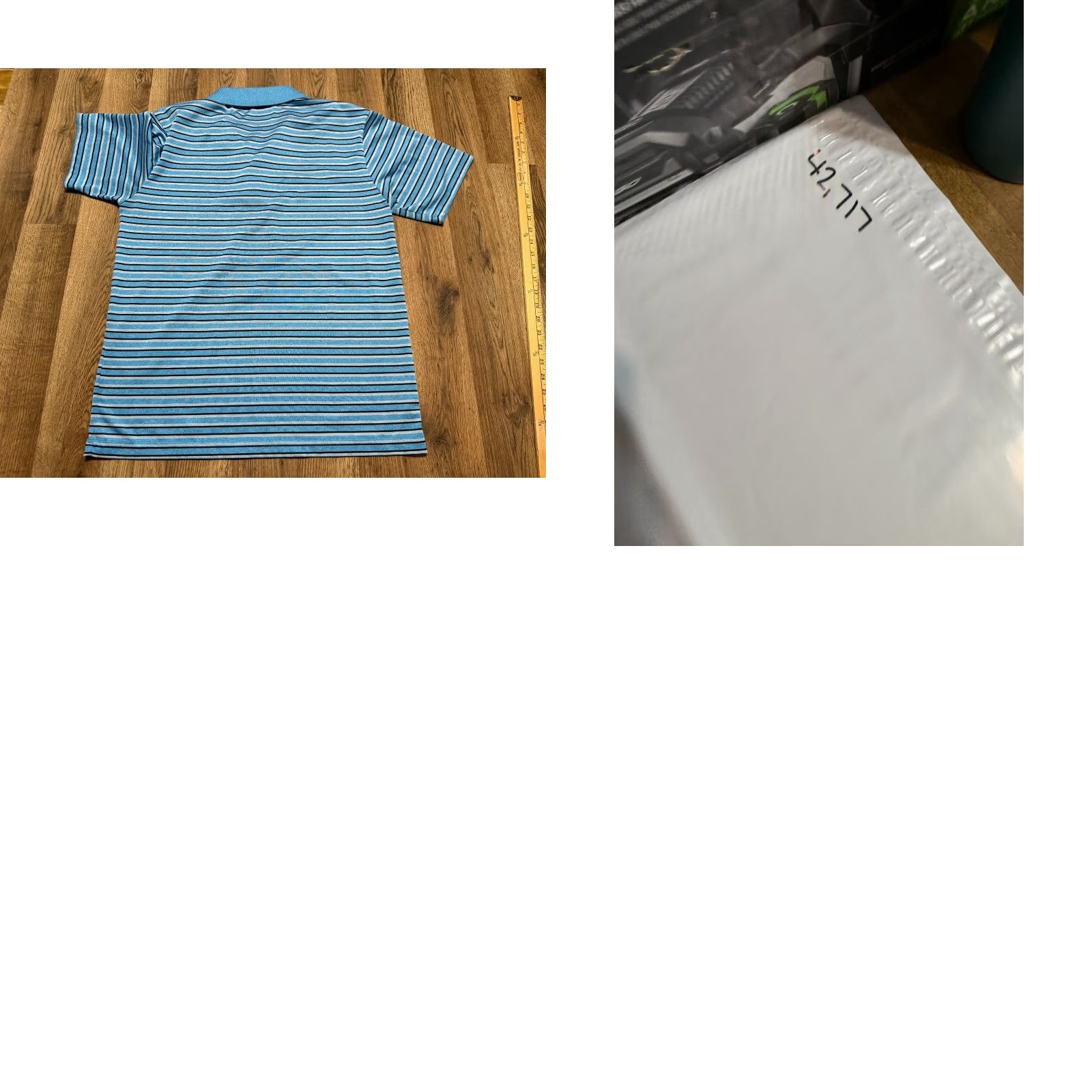 Vintage Grand Slam Shirt Polo Button Up Short Sleeve Striped Blue Medium Mens Regular Size M Size US M / EU 48-50 / 2 - 8 Thumbnail