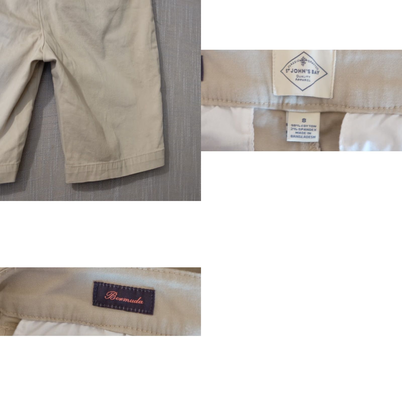 Vintage St. John's Bay Bermuda Shorts Beige Stretch Lightweight Women's 8 Bermuda Shorts Beige Stretch Lightweight Women's 8 Size 30" / US 8 / IT 44 - 8 Thumbnail