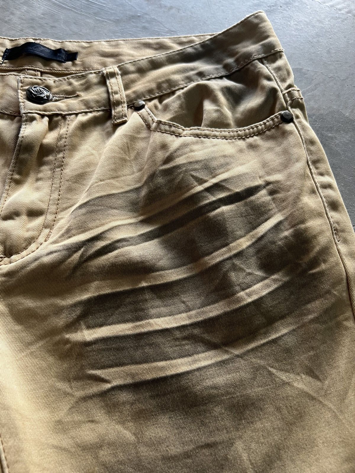 If Six Was Nine Flared roshell waxed denim dirty style japanese jeans Size US 34 / EU 50 - 9 Thumbnail