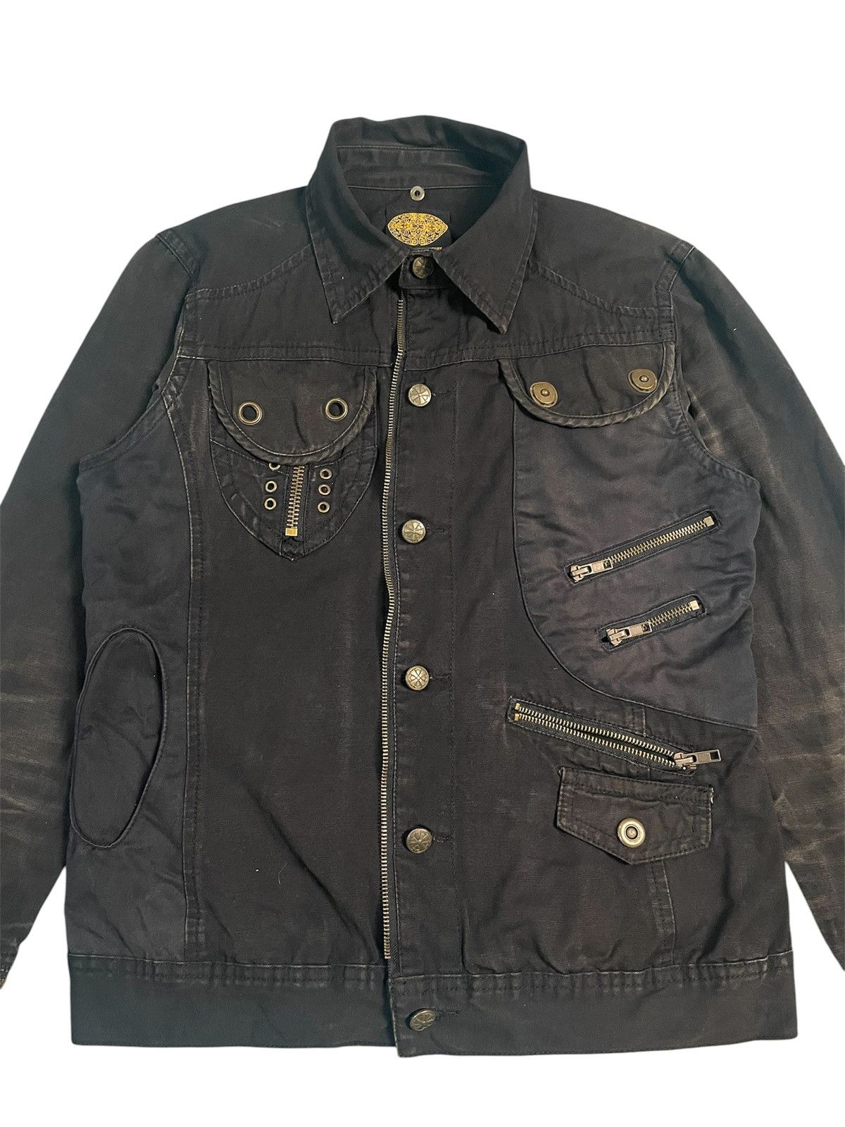 Le Grande Bleu (L.G.B.) Rare Midas Faded Black Zipper Detachable Jacket Size US S / EU 44-46 / 1 - 3 Thumbnail