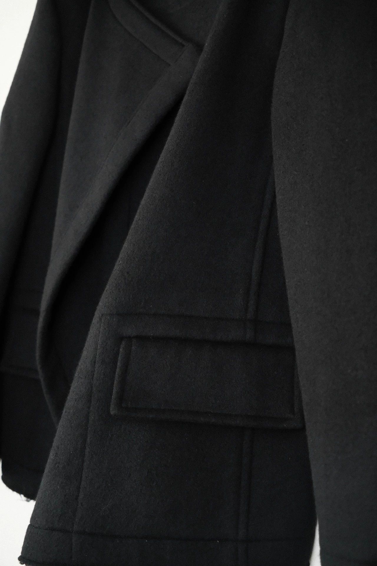 Yohji Yamamoto Yohji Yamamoto 01AW Vintage Distressed Short Overcoat Size S / US 4 / IT 40 - 7 Thumbnail