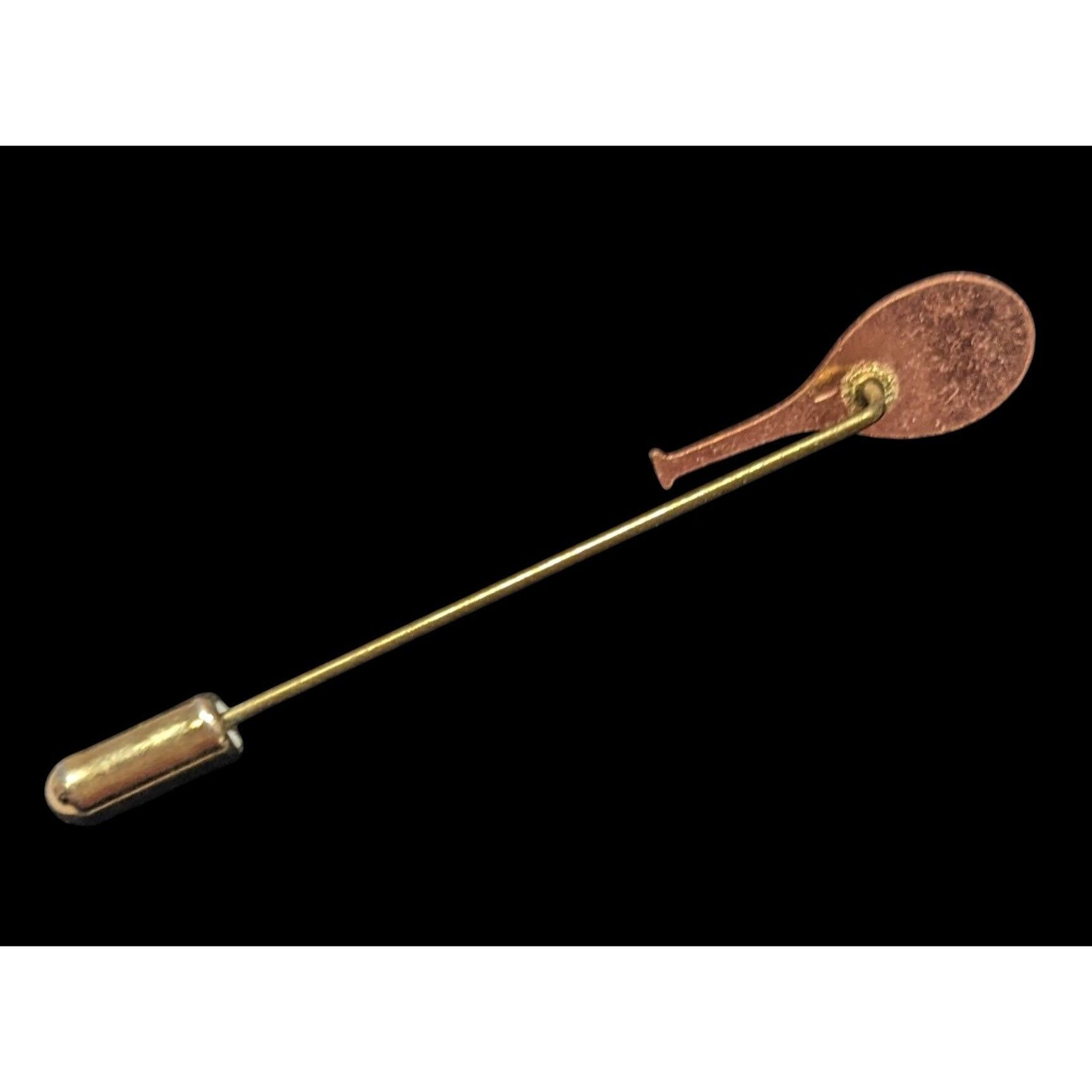 Other Vintage Copper Tone Tennis Racket Stick Pin Size ONE SIZE - 2 Thumbnail