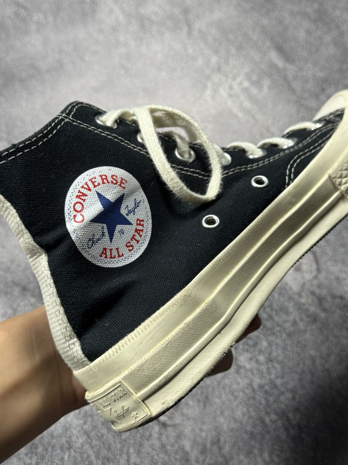 Comme des Garcons PLAY × Converse Converse x Comme des Garçons PLAY High-Top Sneakers Size US 7.5 / IT 37.5 - 5 Thumbnail