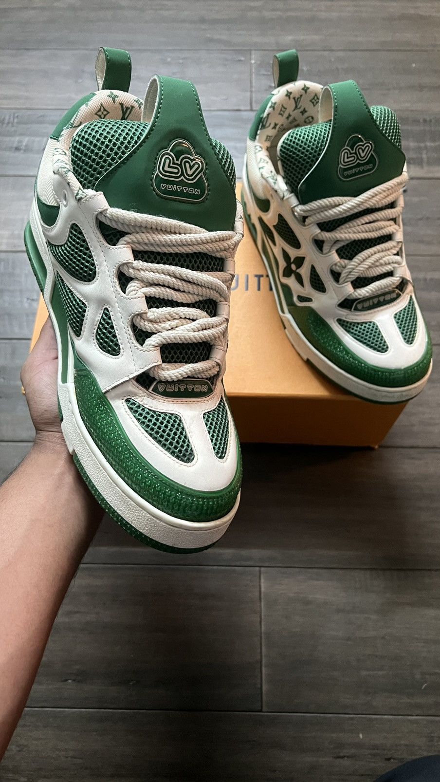 Louis Vuitton Louis Vuitton Green Skates Size US 10 / EU 43 - 6 Thumbnail