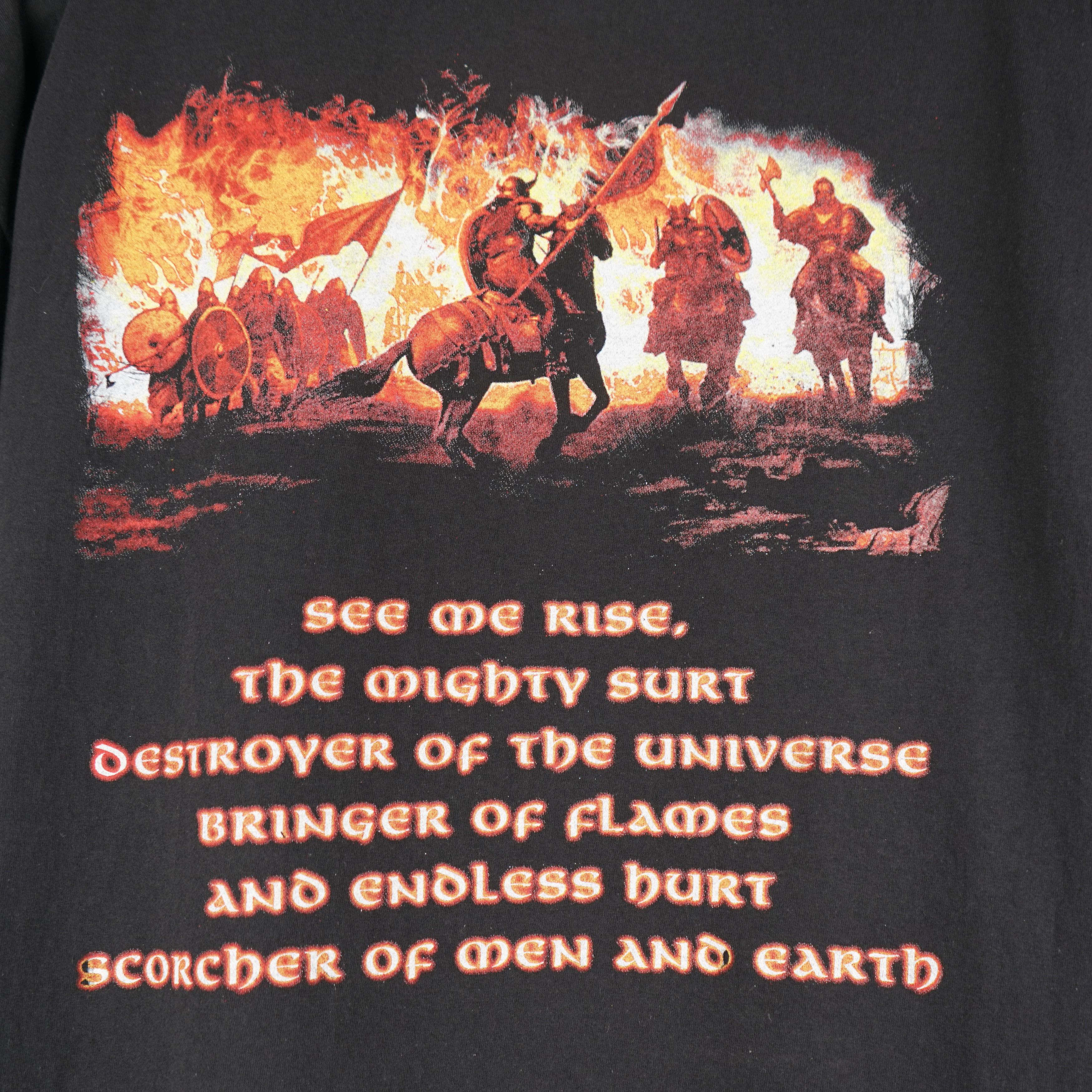 Band Tees × Vintage vintage 2011 Amon Amarth T-Shirt Surtur Rising Size US L / EU 52-54 / 3 - 7 Thumbnail