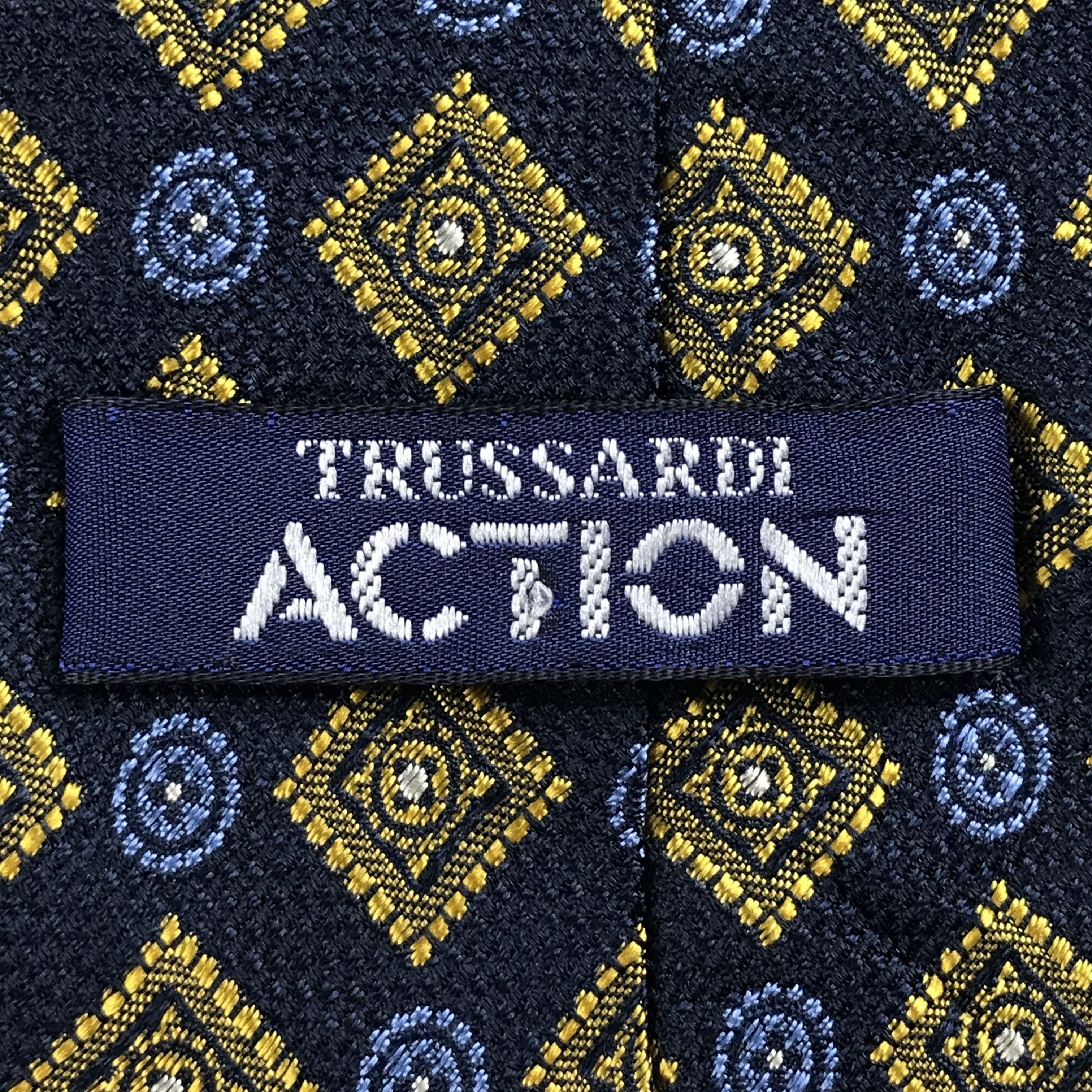 Trussardi × Vintage Vintage Trussardi Silk Necktie Size ONE SIZE - 8 Thumbnail