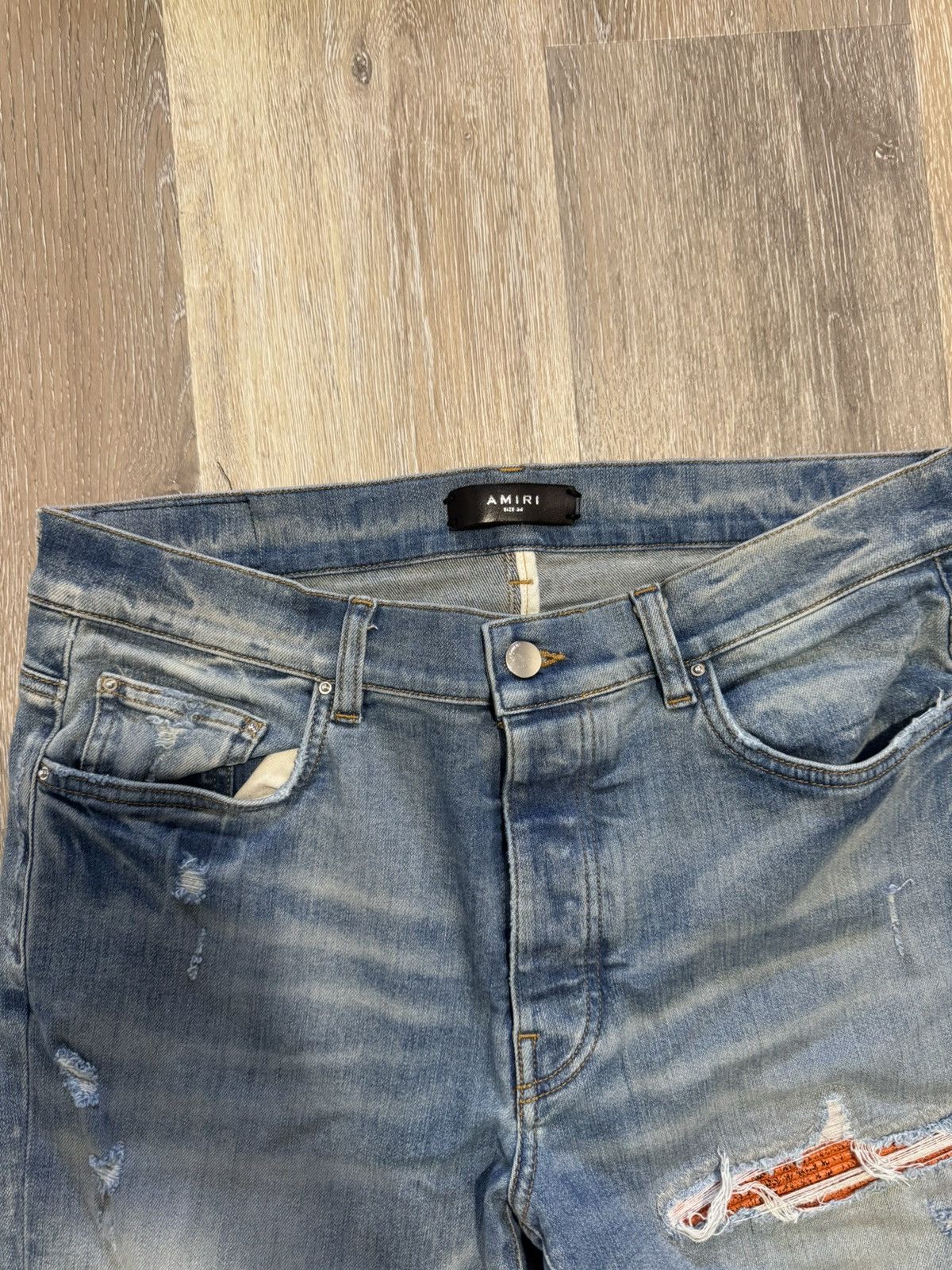 Amiri Amiri mx1 orange crack patch Size US 34 / EU 50 - 3 Thumbnail