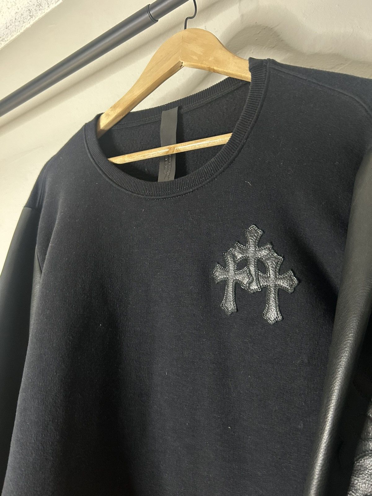 Chrome Hearts Chrome Hearts Triple Cross Leather Patch Sweater Size US L / EU 52-54 / 3 - 3 Thumbnail