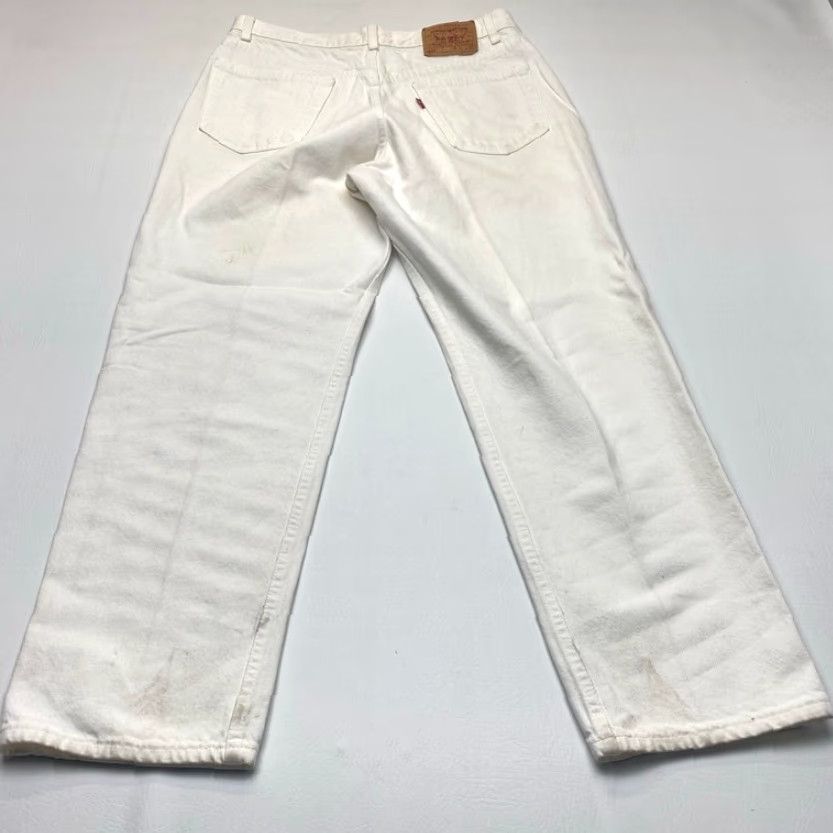 Levi's VINTAGE Levi's 501 Denim Jeans Mens 36x30 White Made in USA 90s Paper Tag 8515 Size US 36 / EU 52 - 5 Thumbnail