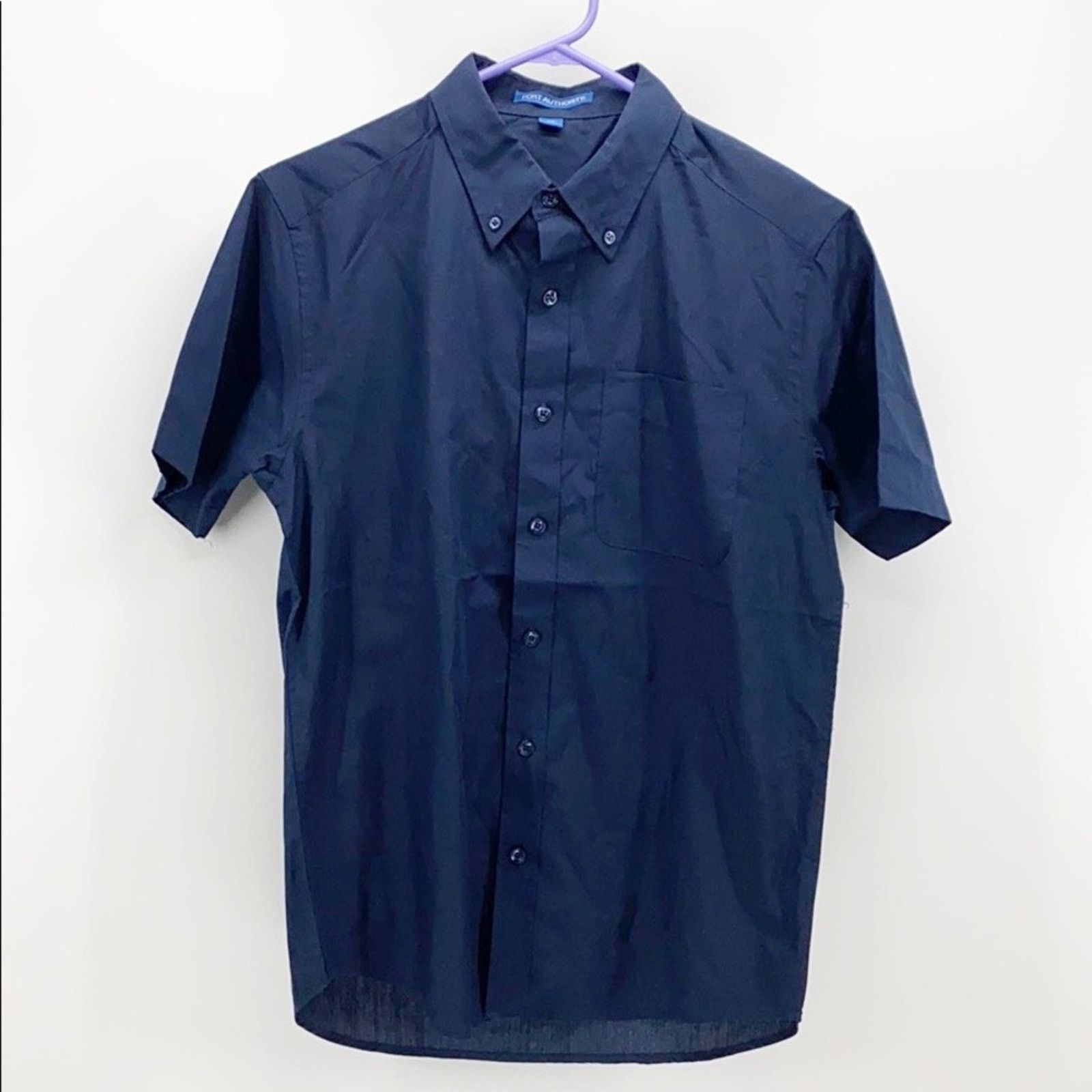 Port Authority Port Authority dark blue short sleeve button down uniform Size US M / EU 48-50 / 2 - 1 Thumbnail
