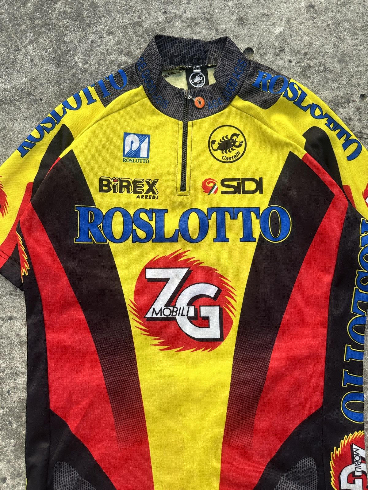Vintage Vintage Castelli RosLoto 7G Cycle Velo Jersey Sportswear L Size US L / EU 52-54 / 3 - 2 Thumbnail