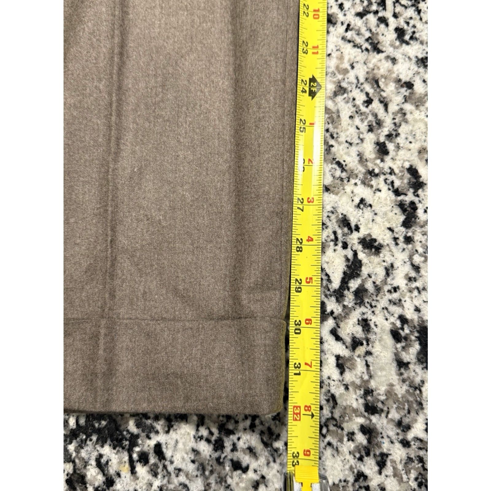 Peter Millar Peter Millar Pants 41x32 Wool Brown Dress Pants Mens Regular Flat Front Zip Pockets 100% Super 120s Vitale Barberis Canonico Italy Knit Tailored Size US 41 - 2 Thumbnail