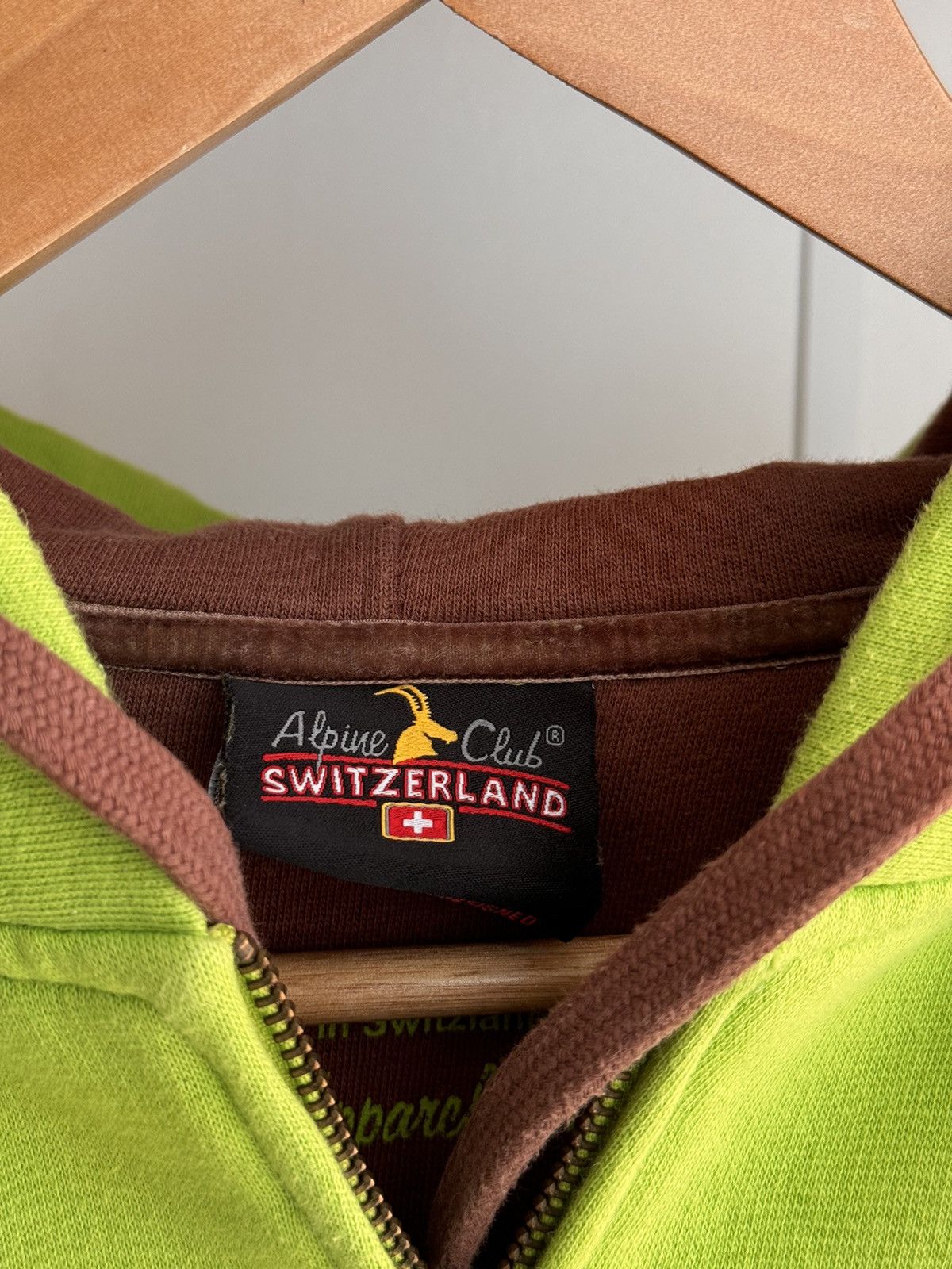 Hysteric Glamour Vintage Alpine Club Switzerland St. Moritz Green Hoodie Size US M / EU 48-50 / 2 - 5 Thumbnail