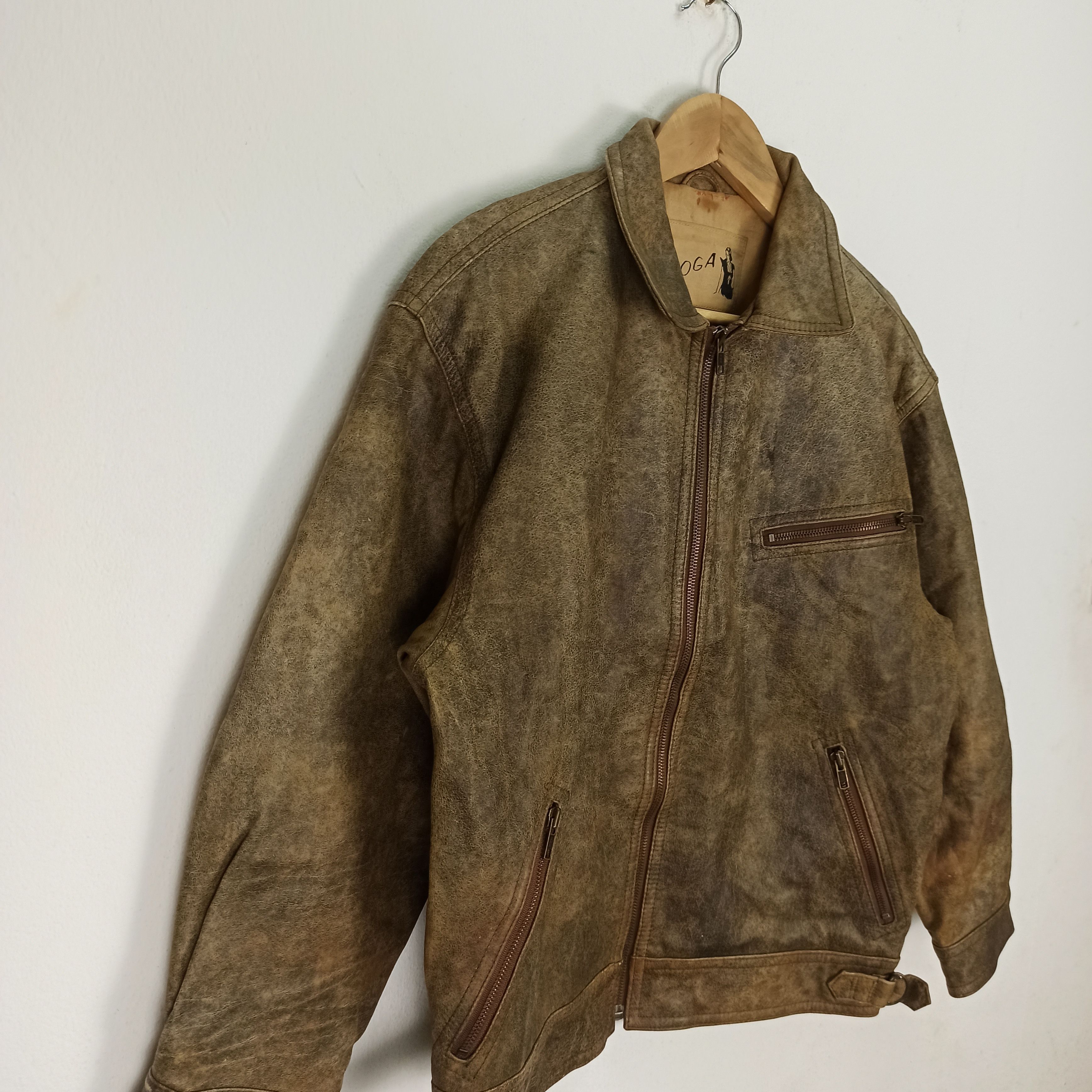 BIGI Vintage Moga Bigi Leather Biker Jacket Japanese #grailsale Size US M / EU 48-50 / 2 - 2 Thumbnail