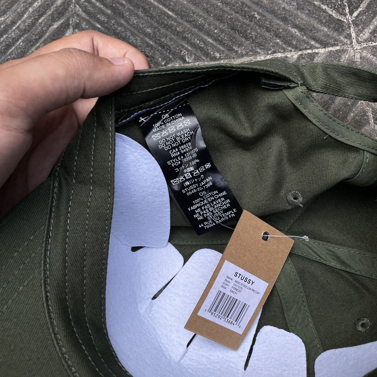 Stussy STUSSY " BASIC STOCK " LOW PRO CAP // FOREST Size ONE SIZE - 6 Thumbnail