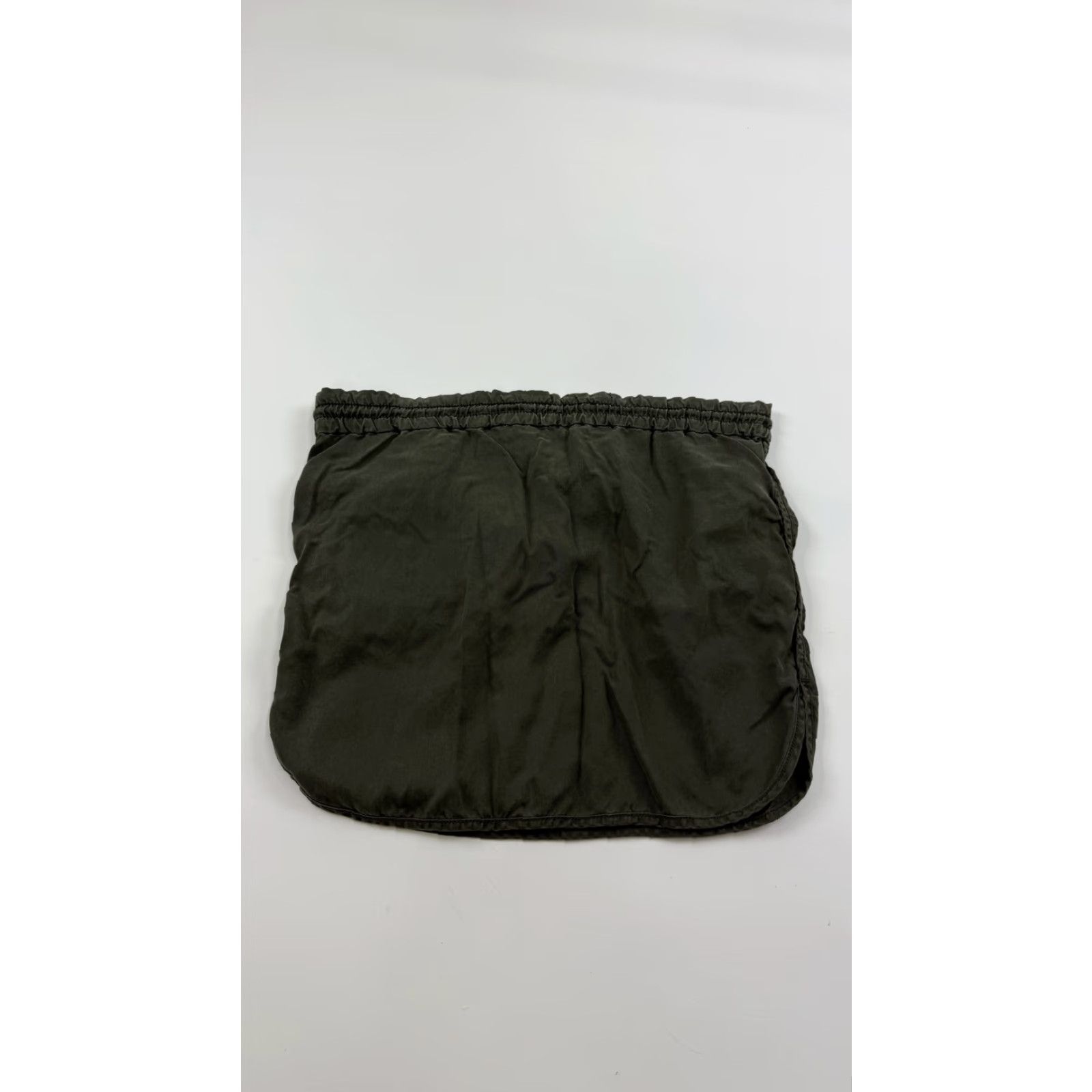 Aritzia Community Skirt Womens XXS Mini Lyocell Drawstring Elastic Waist Casual Green KS Size 26" / US 2 / IT 38 - 5 Thumbnail