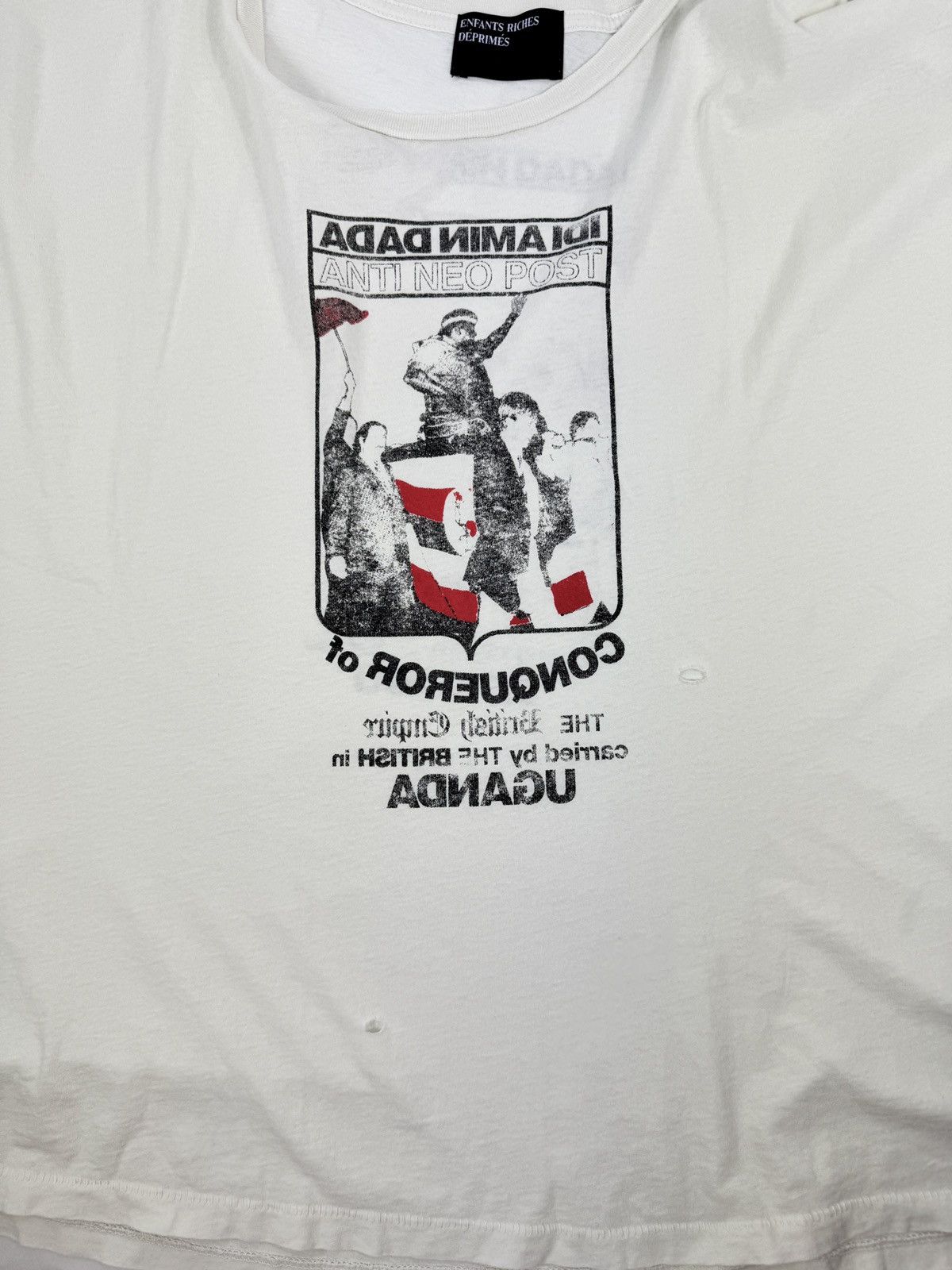 Enfants Riches Deprimes IDI AMIN DADA FADED WHITE T-SHIRT ‼️RARE‼️ Size US XXL / EU 58 / 5 - 13 Thumbnail