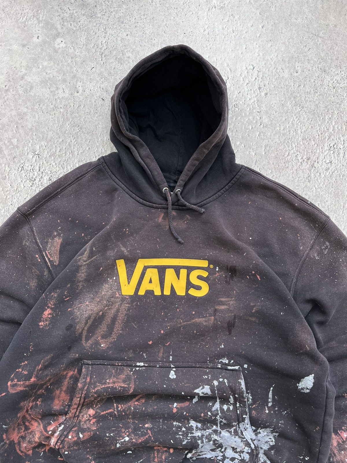 If Six Was Nine × Vans VINTAGE TRASHED FADED HYPE VANS BOXY HOODIE Size US L / EU 52-54 / 3 - 3 Thumbnail